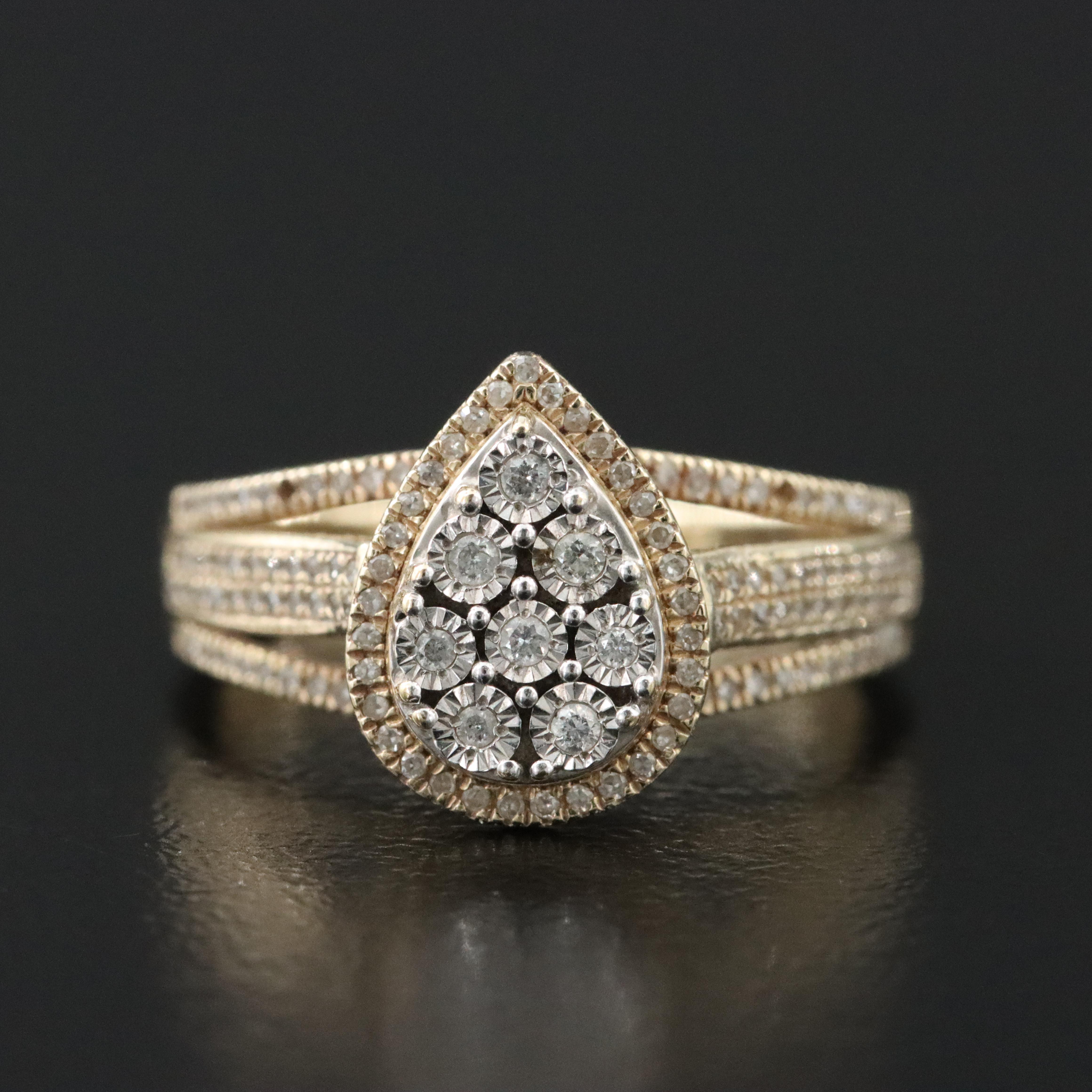 10K 0.35 CTW Diamond Ring