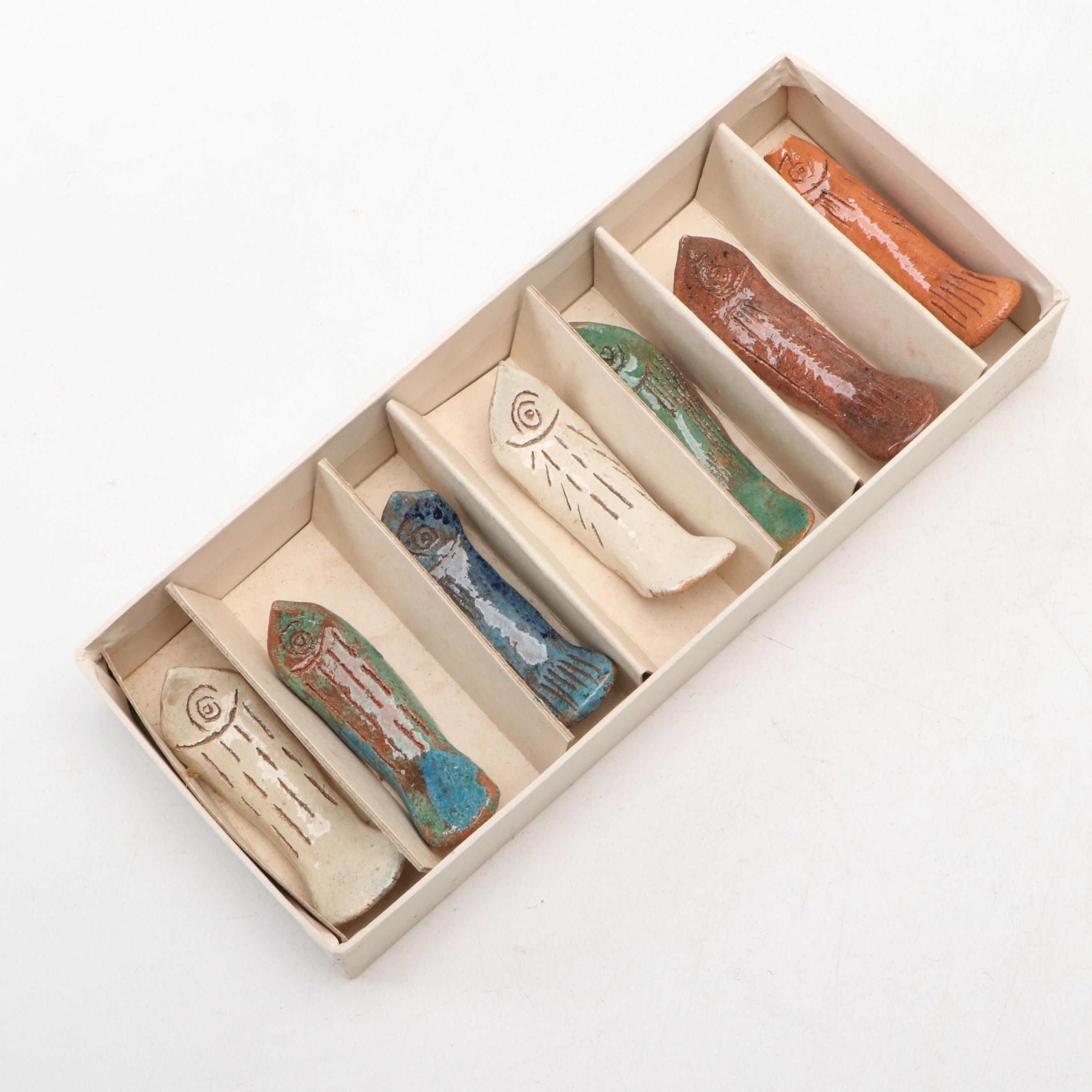 Hong Kong Panda Copper Finish Ashtray, Ceramic Chopstick Rests and More