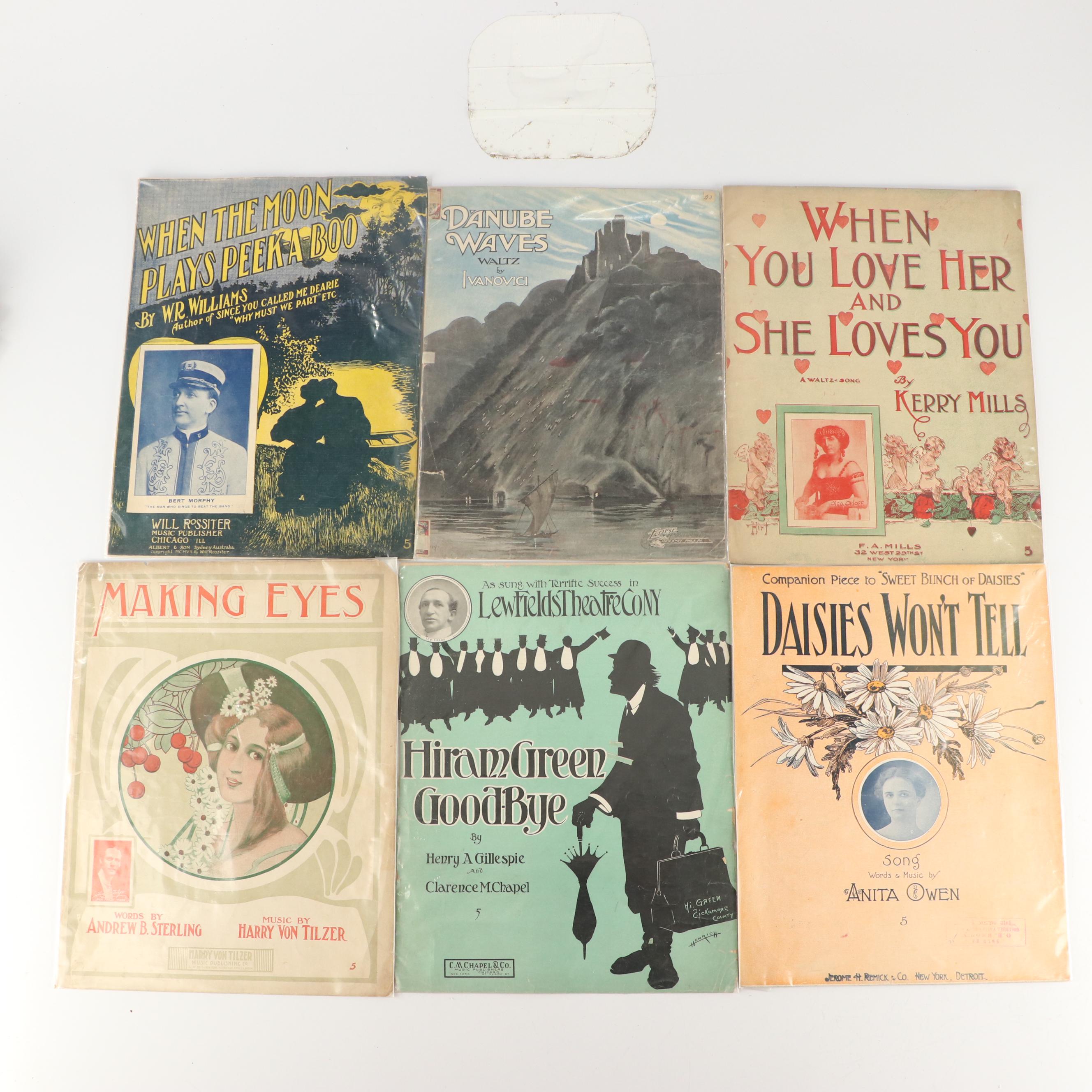 Harry von Tilzer, C. M. Chapel, Kerry Mills & More Sheet Music, Early 20th C.