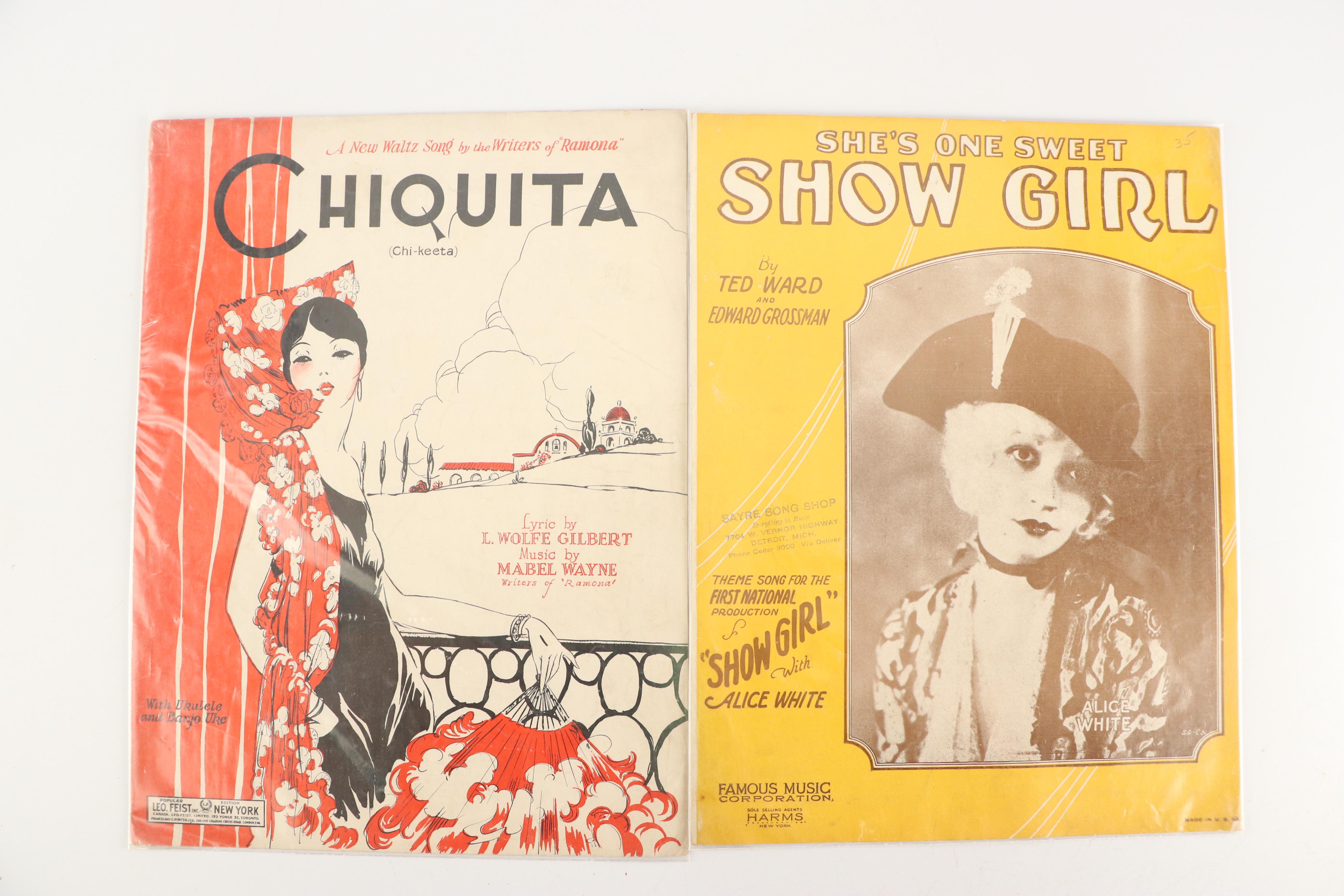 Harry von Tilzer, C. M. Chapel, Kerry Mills & More Sheet Music, Early 20th C.