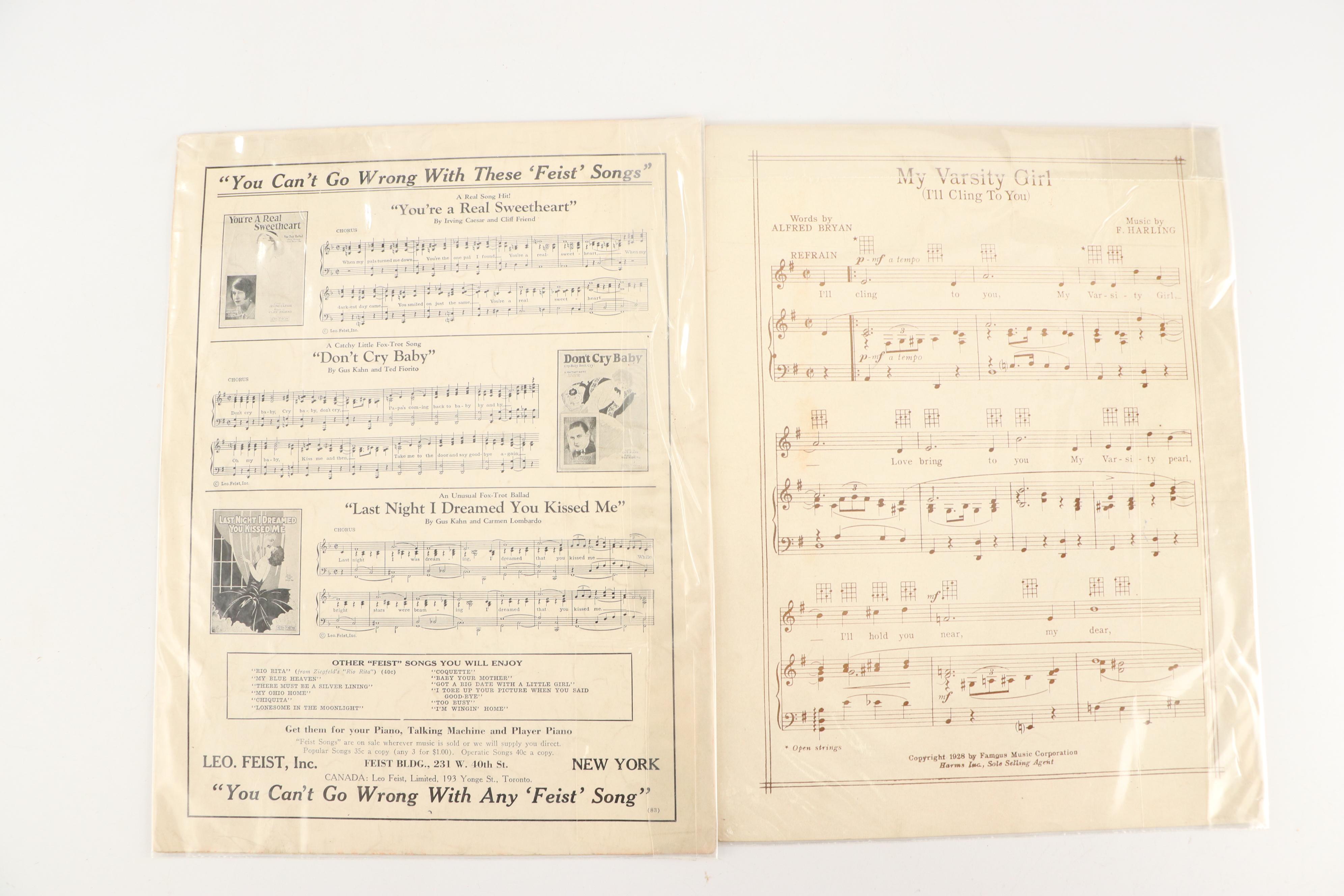 Harry von Tilzer, C. M. Chapel, Kerry Mills & More Sheet Music, Early 20th C.