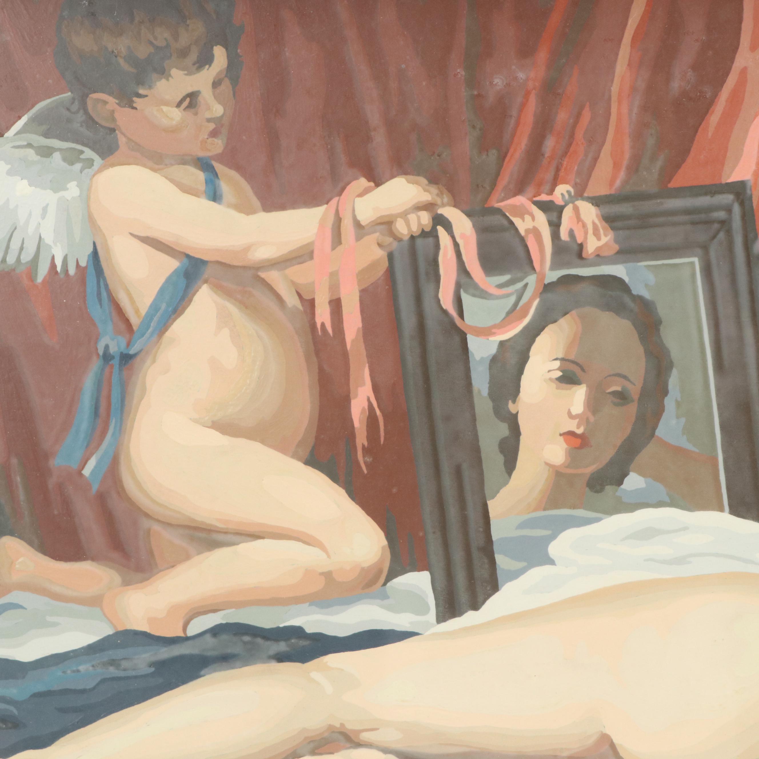 Paint by Numbers Oil Painting After Velasquez "Venus and Cupid"