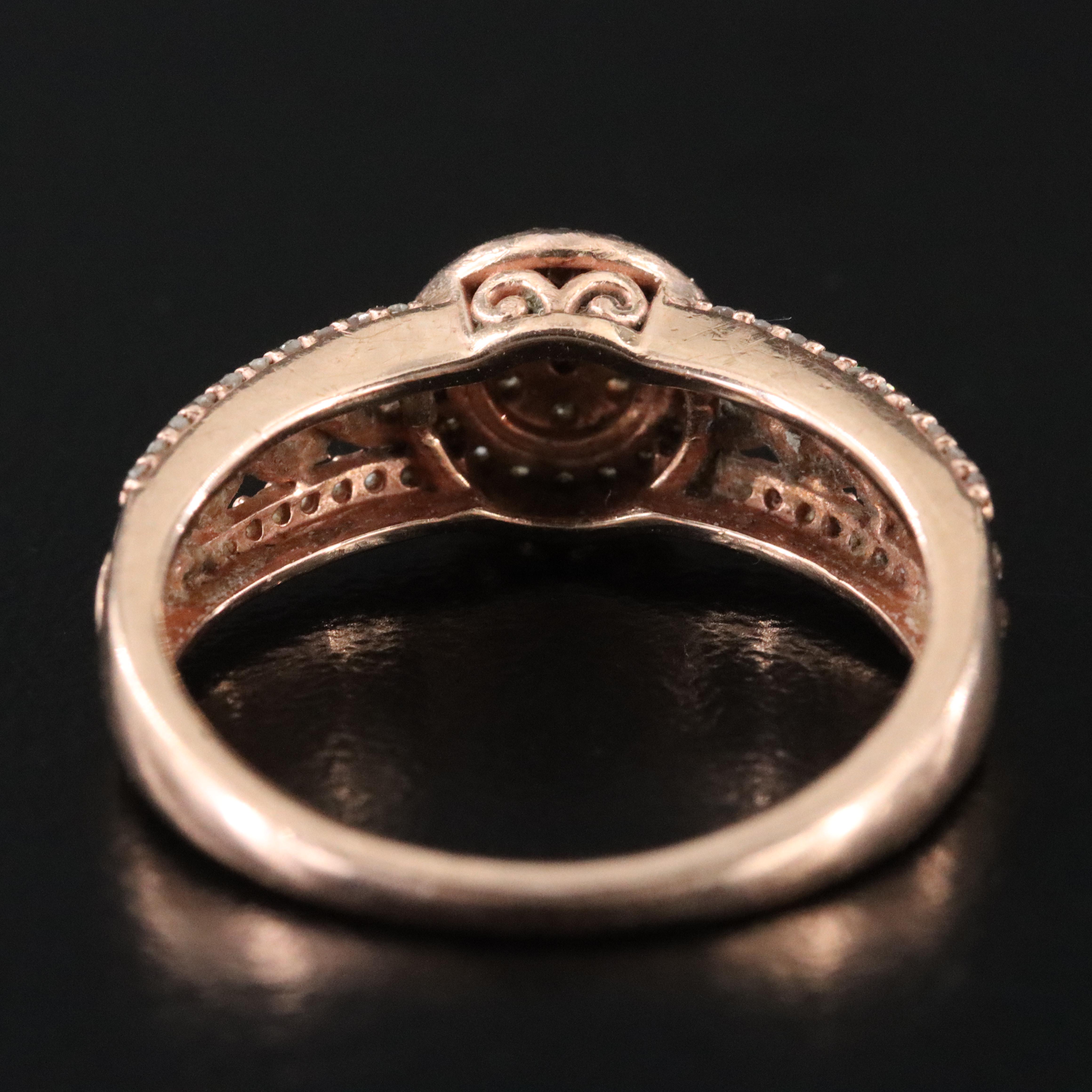 10K Rose Gold 0.33 CTW Diamond Ring