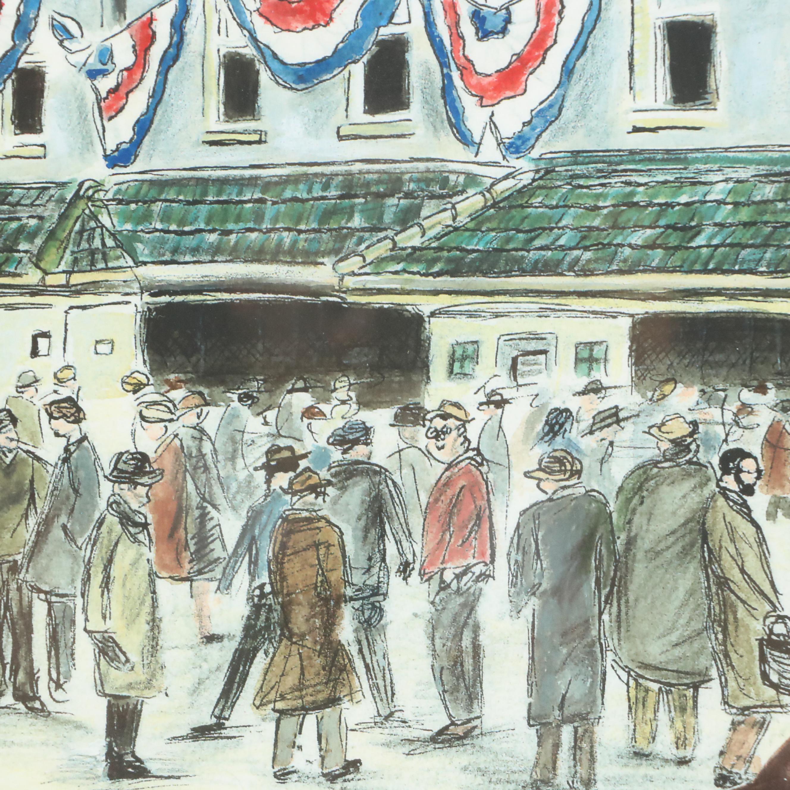 Jay Wennersten Digital Print "Wrigley Field '1945'," 21st Century