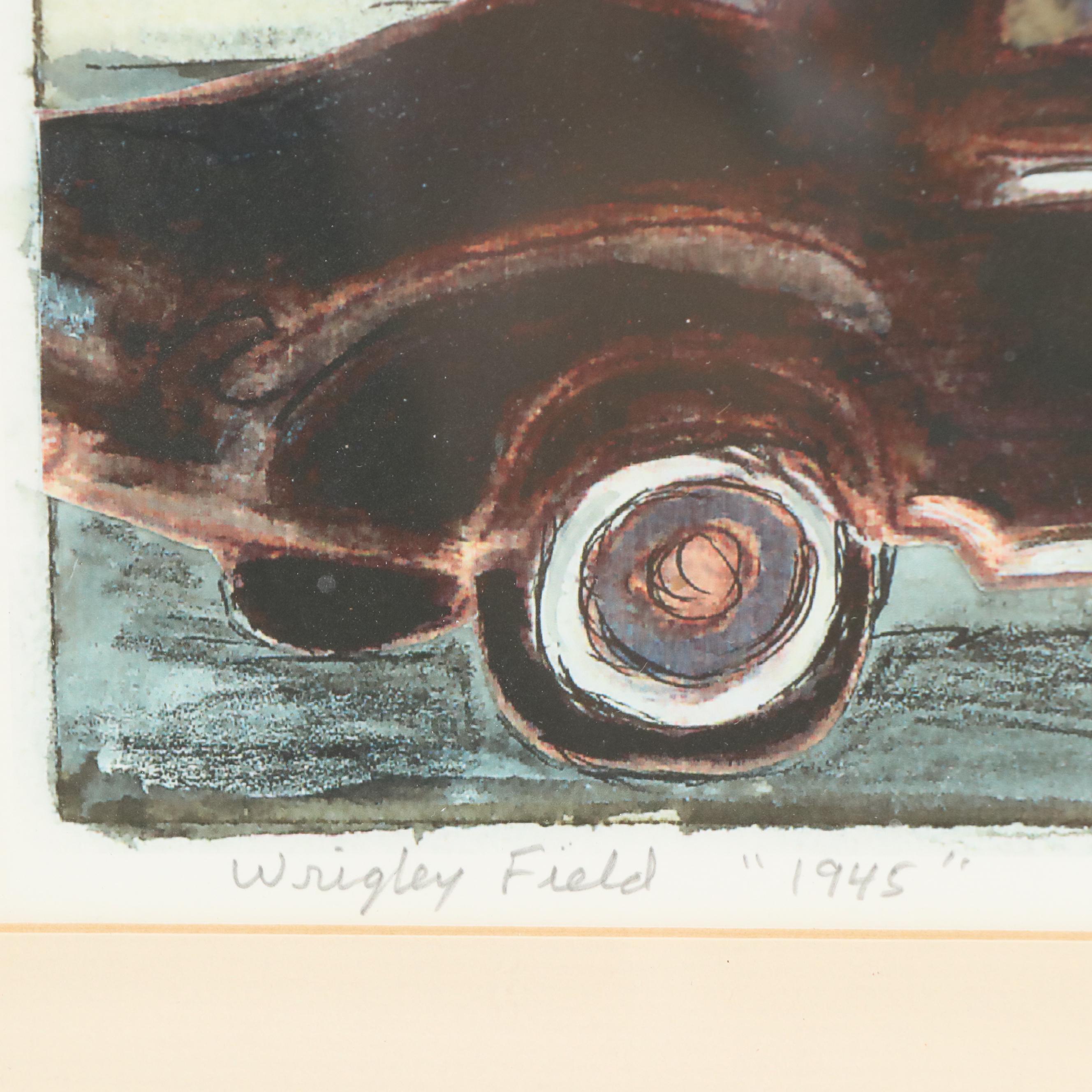 Jay Wennersten Digital Print "Wrigley Field '1945'," 21st Century