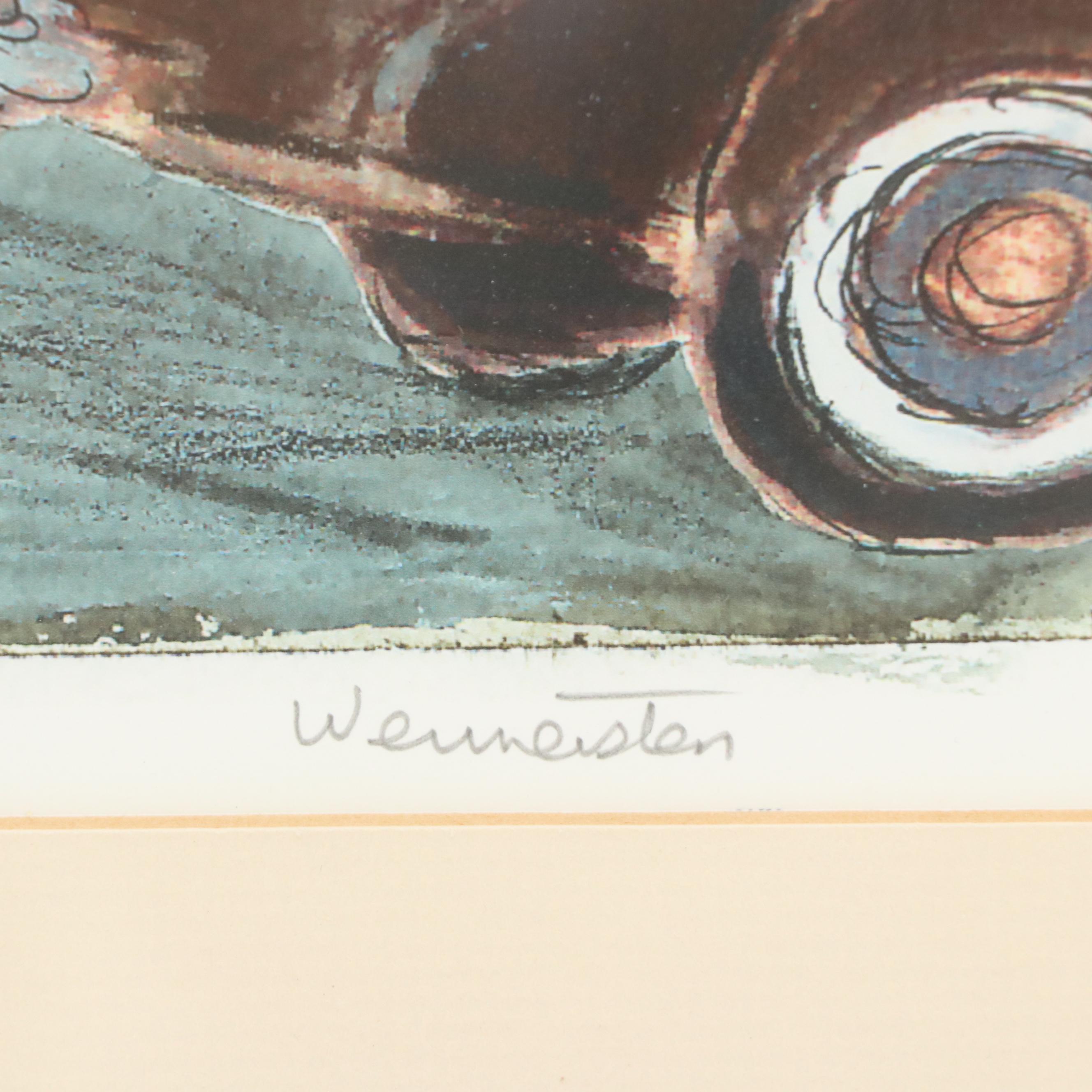 Jay Wennersten Digital Print "Wrigley Field '1945'," 21st Century