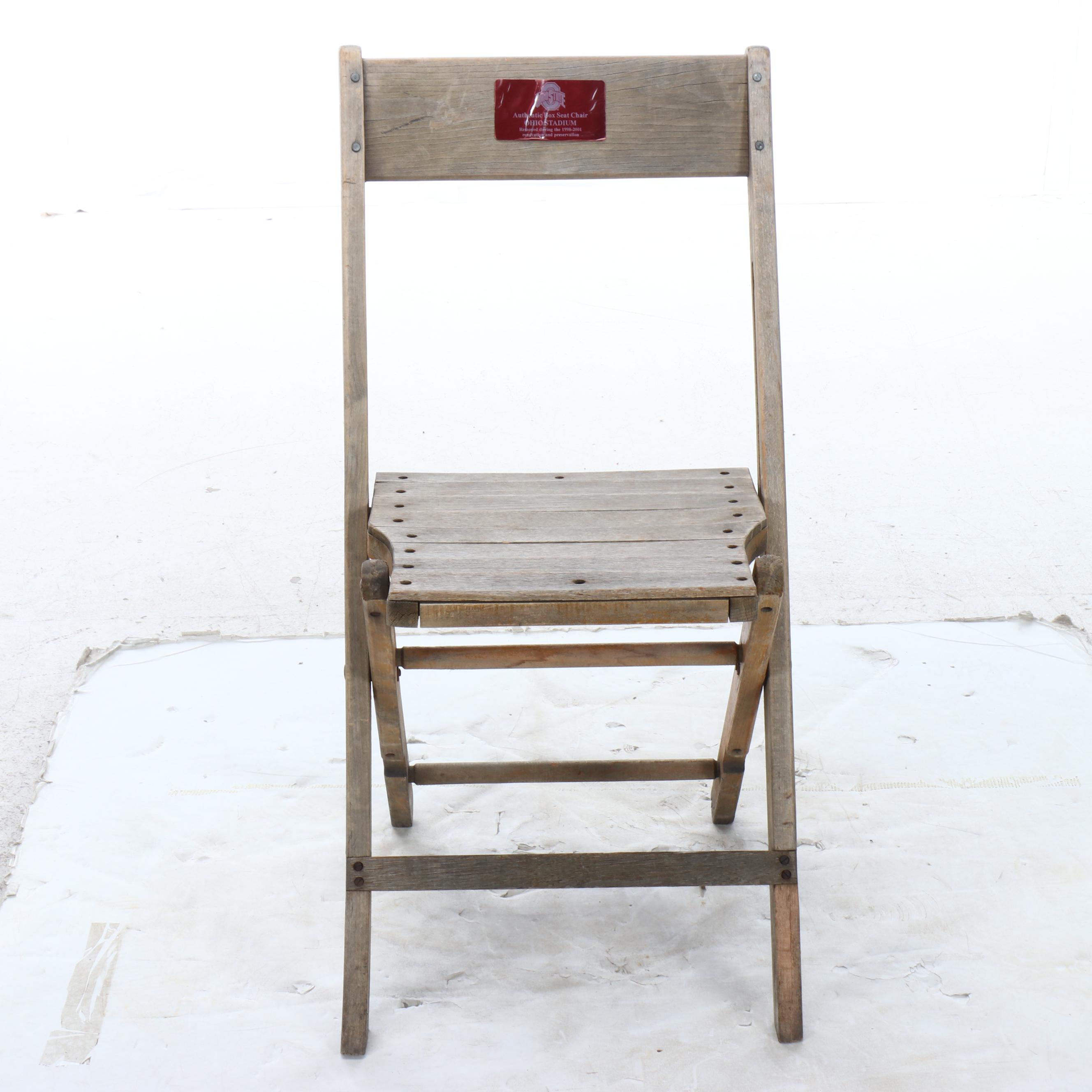 Ohio State Stadium Folding Box Seat Chair