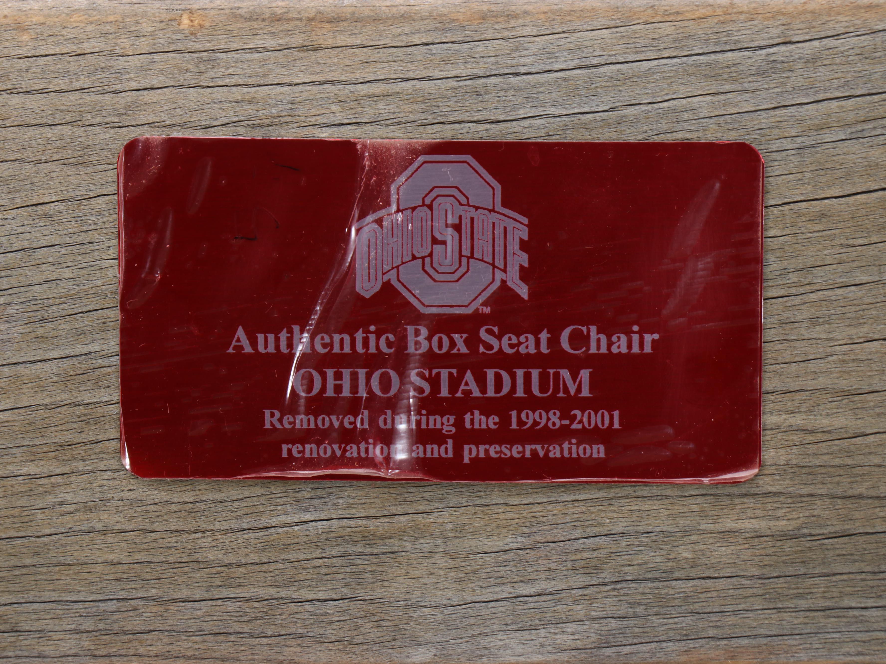Ohio State Stadium Folding Box Seat Chair