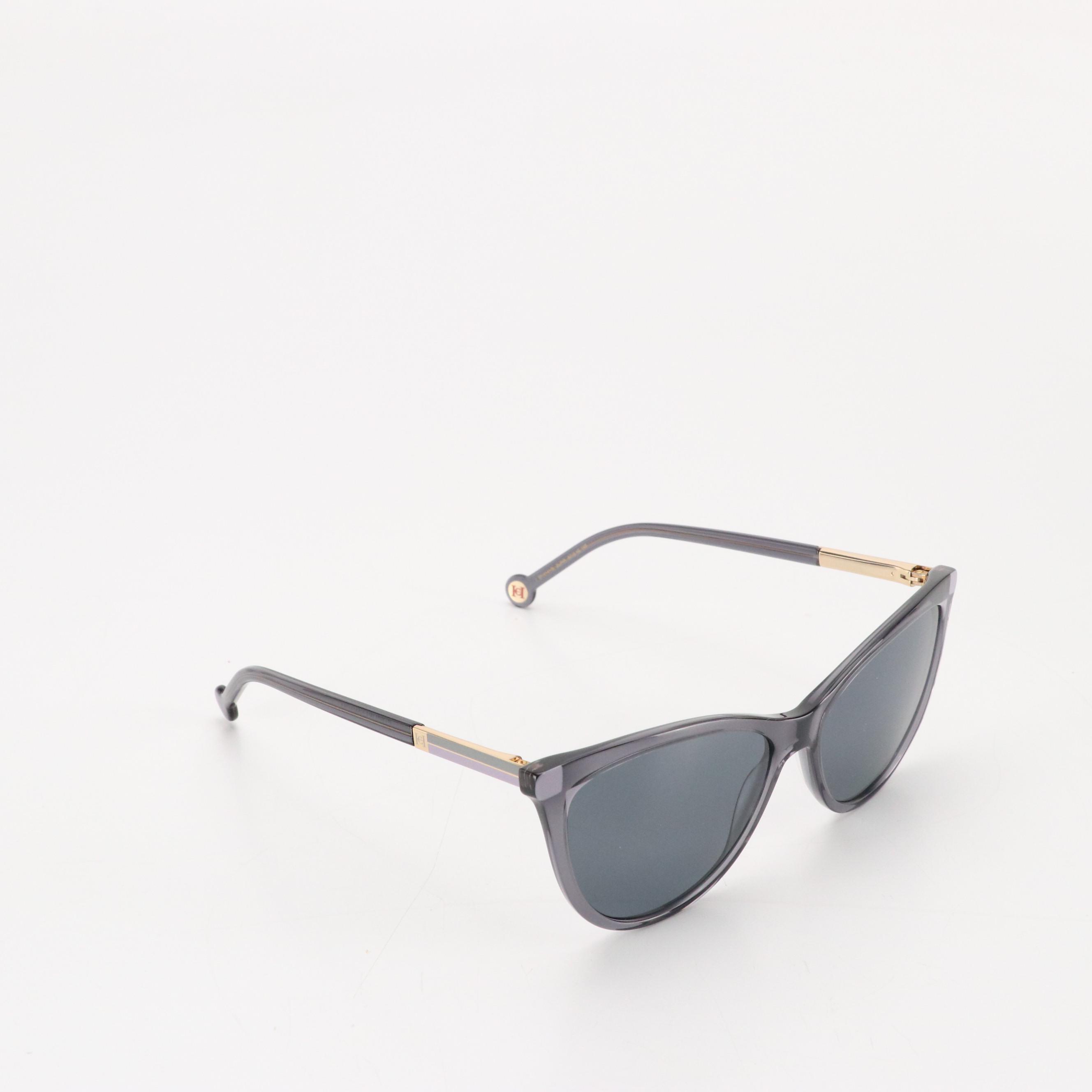 Carolina Herrera HER0141/S Grey Violet Cat Eye Sunglasses with Case