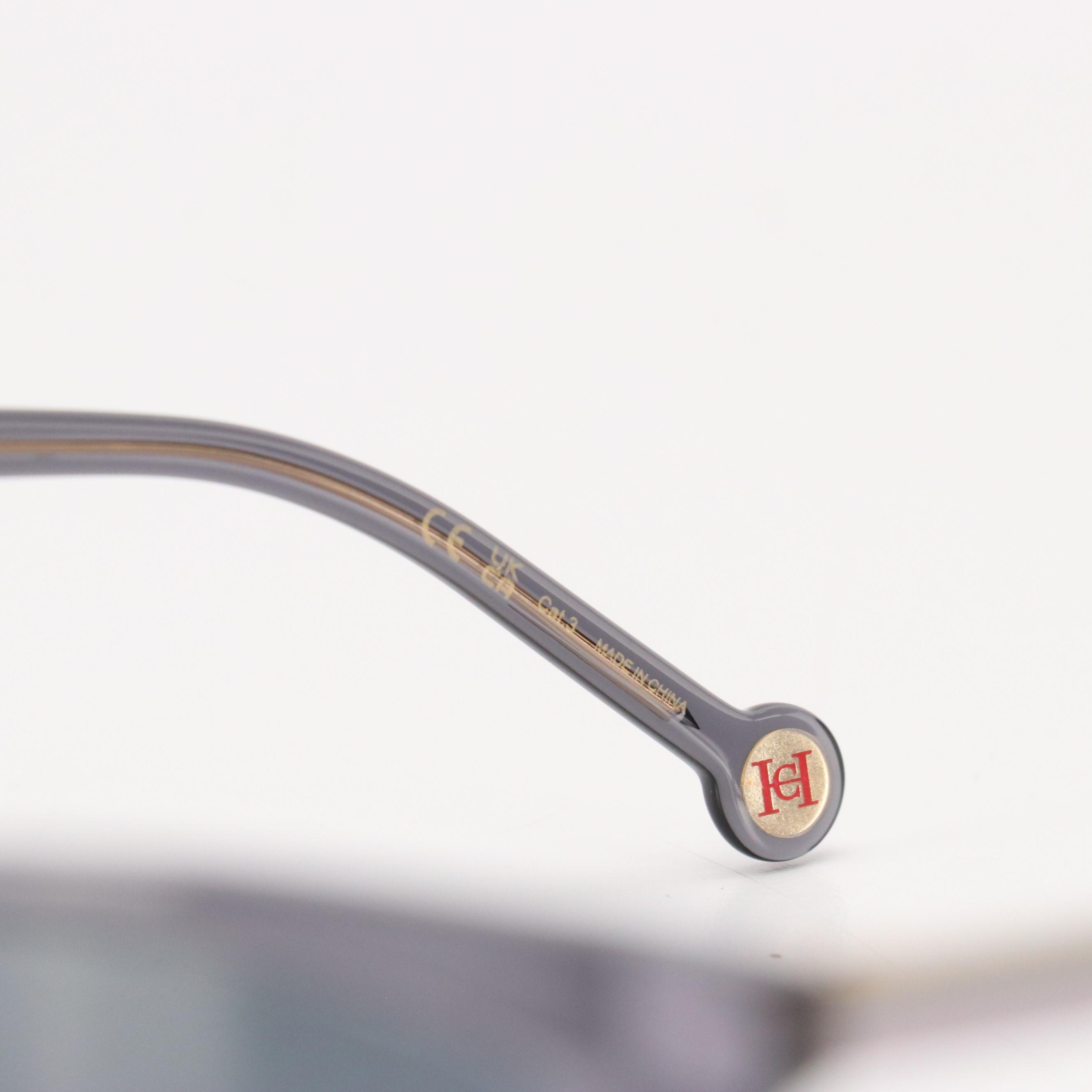 Carolina Herrera HER0141/S Grey Violet Cat Eye Sunglasses with Case