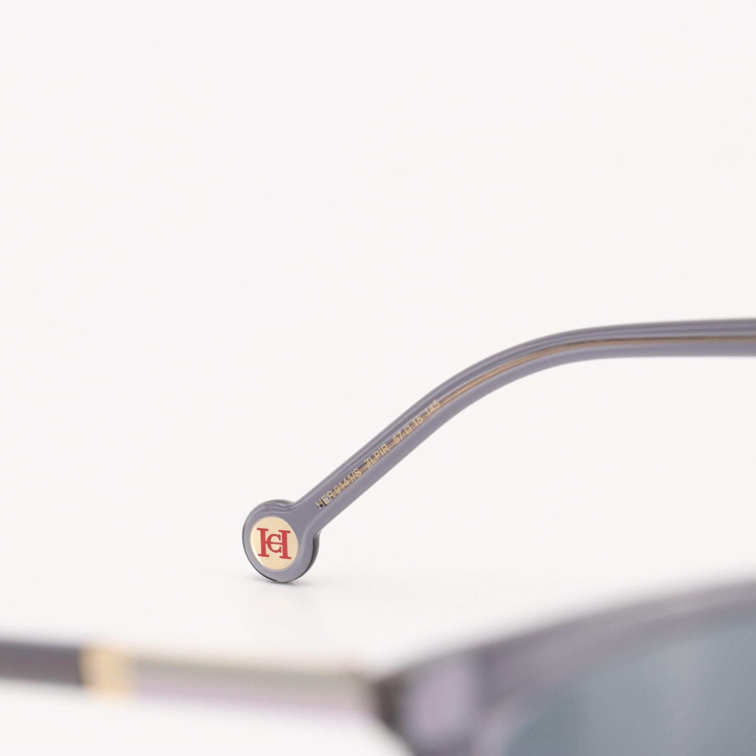 Carolina Herrera HER0141/S Grey Violet Cat Eye Sunglasses with Case