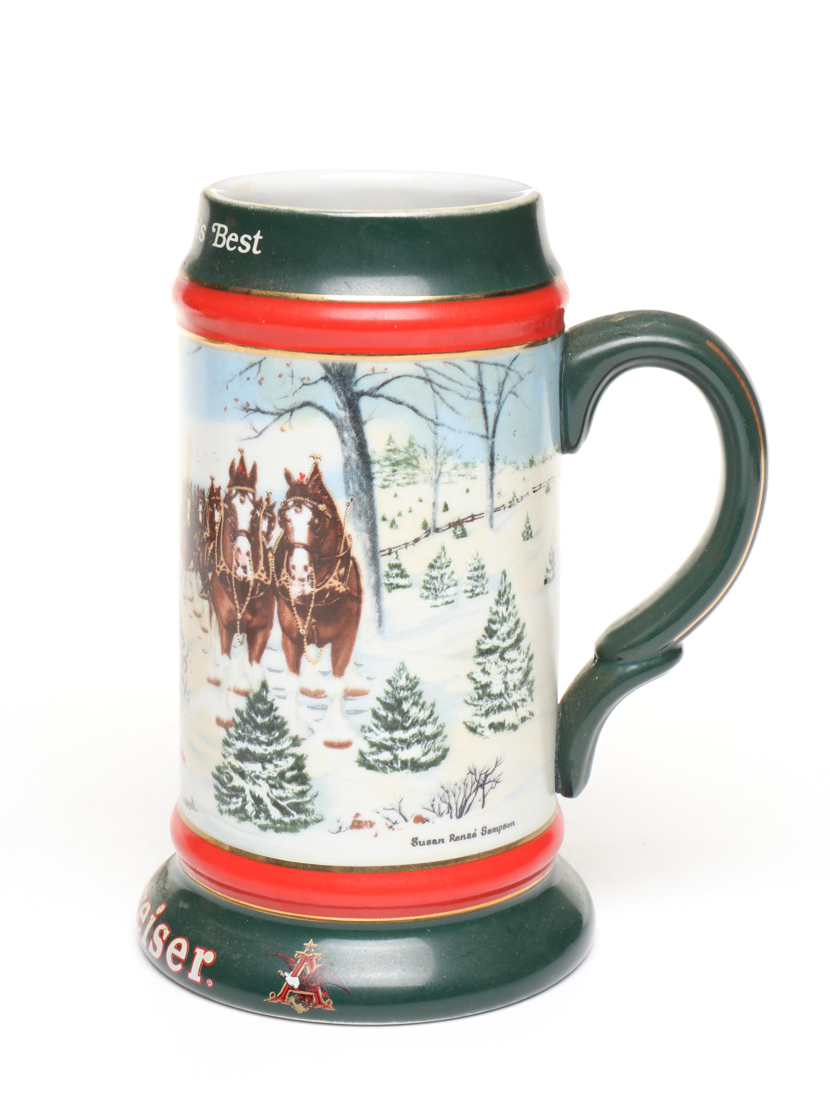 Ceramate for Anheuser-Busch Budweiser and Other Ceramic Beer Steins