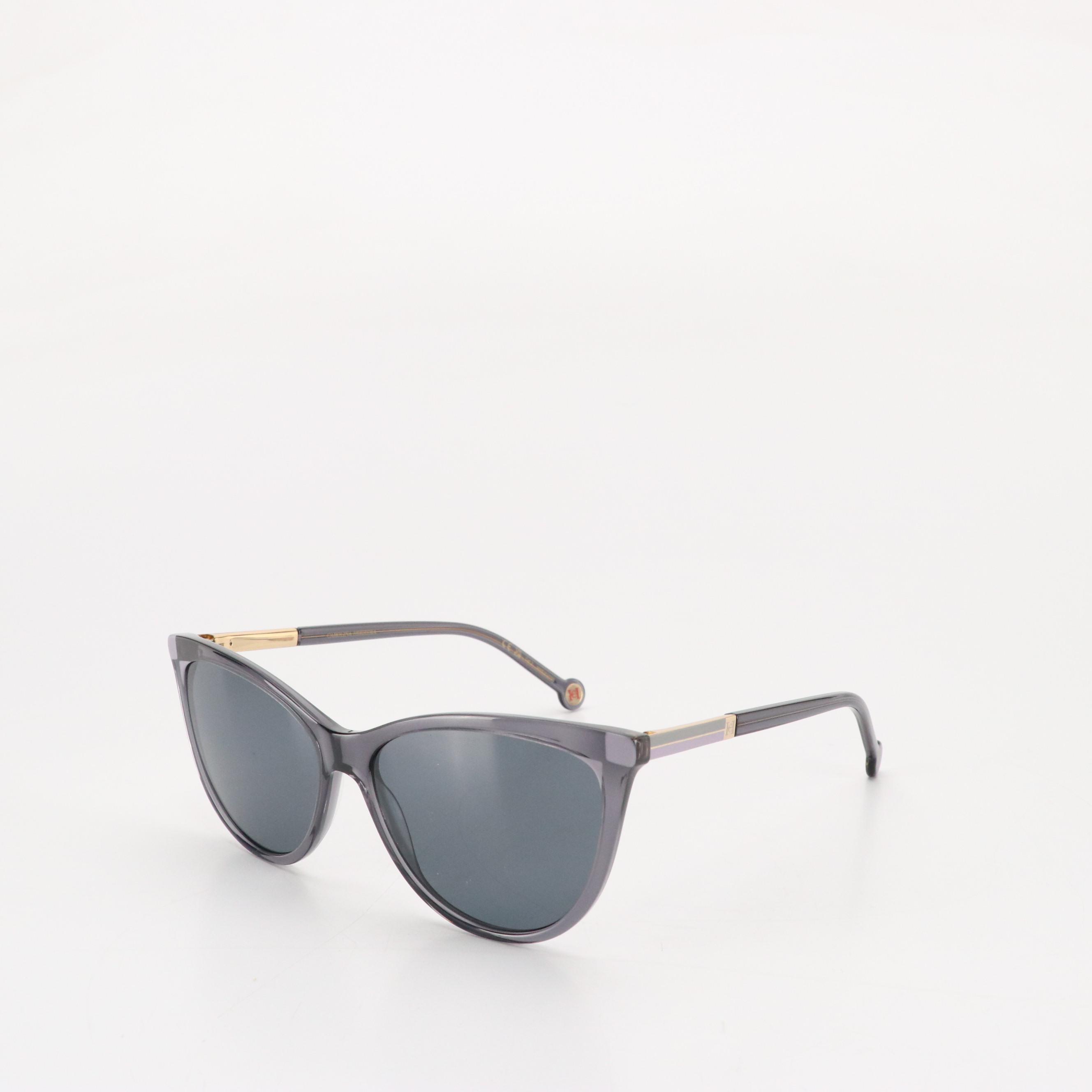 Carolina Herrera HER0141/S Grey Violet Cat Eye Sunglasses with Case