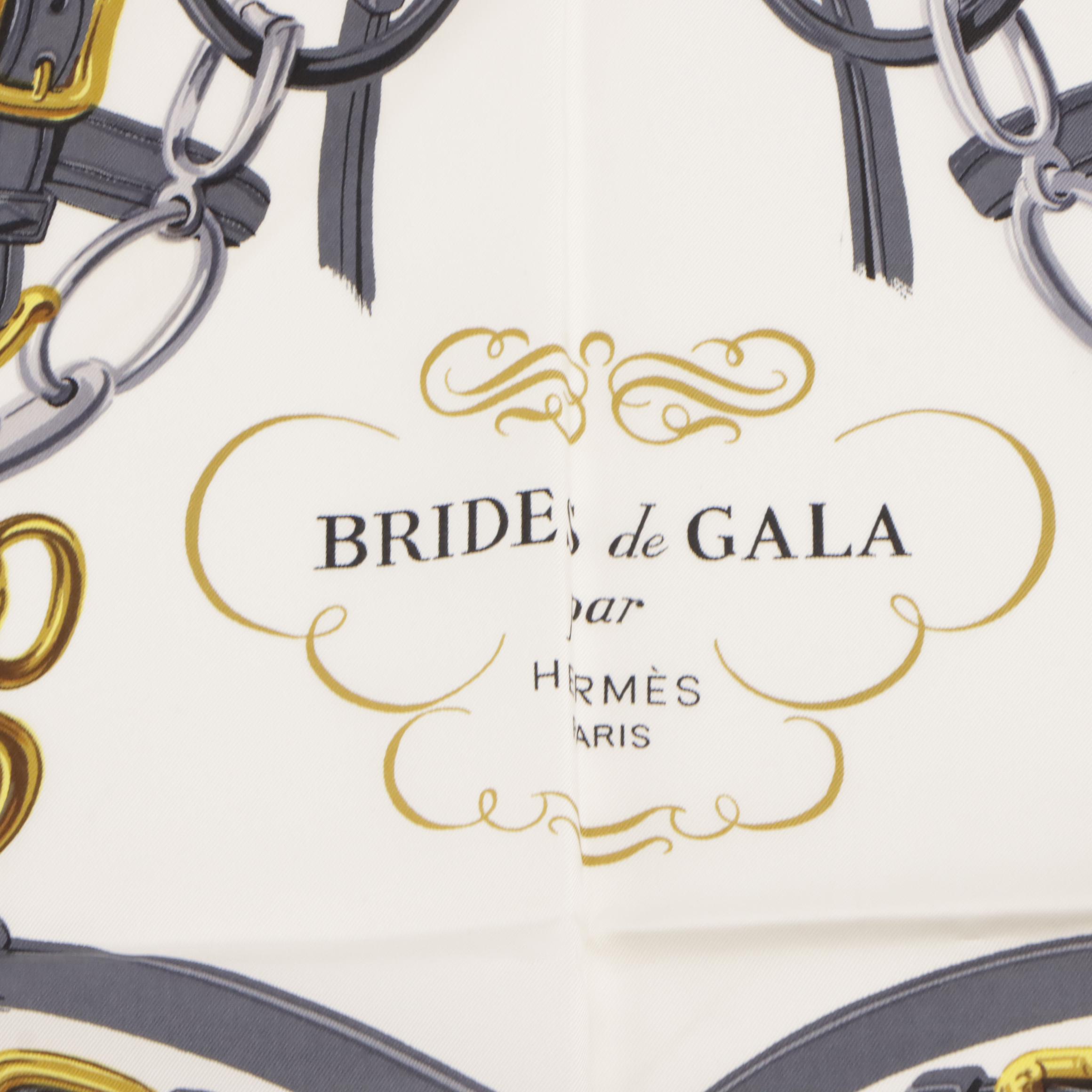 Hermès "Brides de Gala" Silk Twill Scarf 90