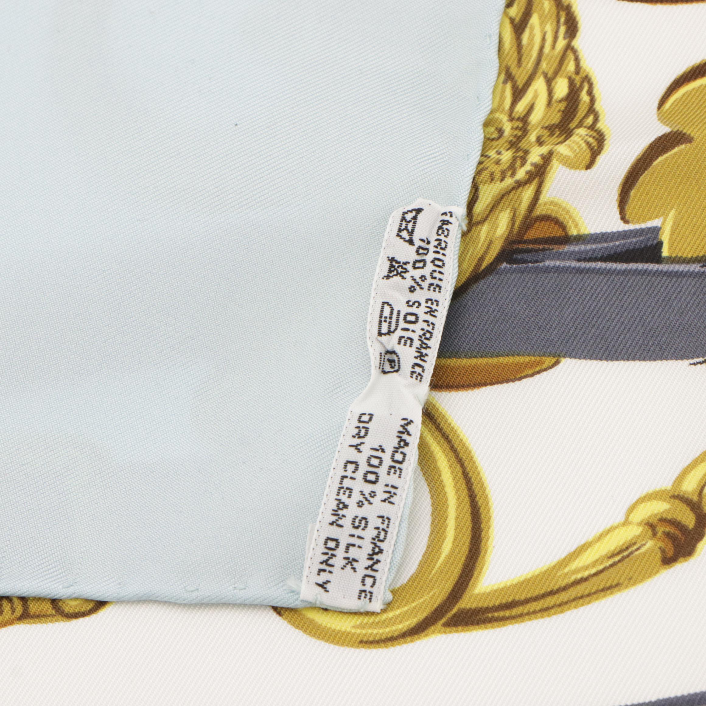 Hermès "Brides de Gala" Silk Twill Scarf 90