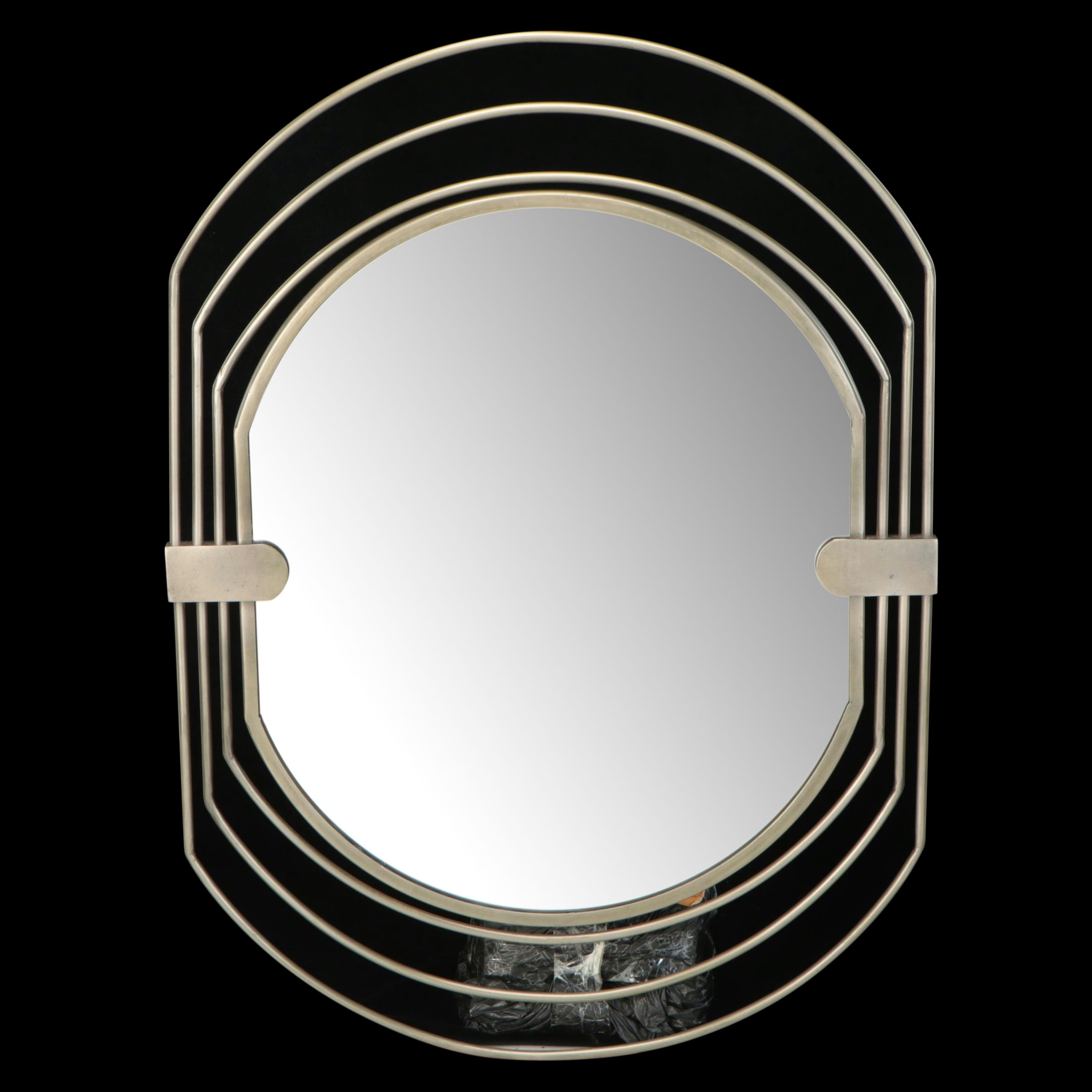 Modernist Style Metal Framed Vanity Mirror