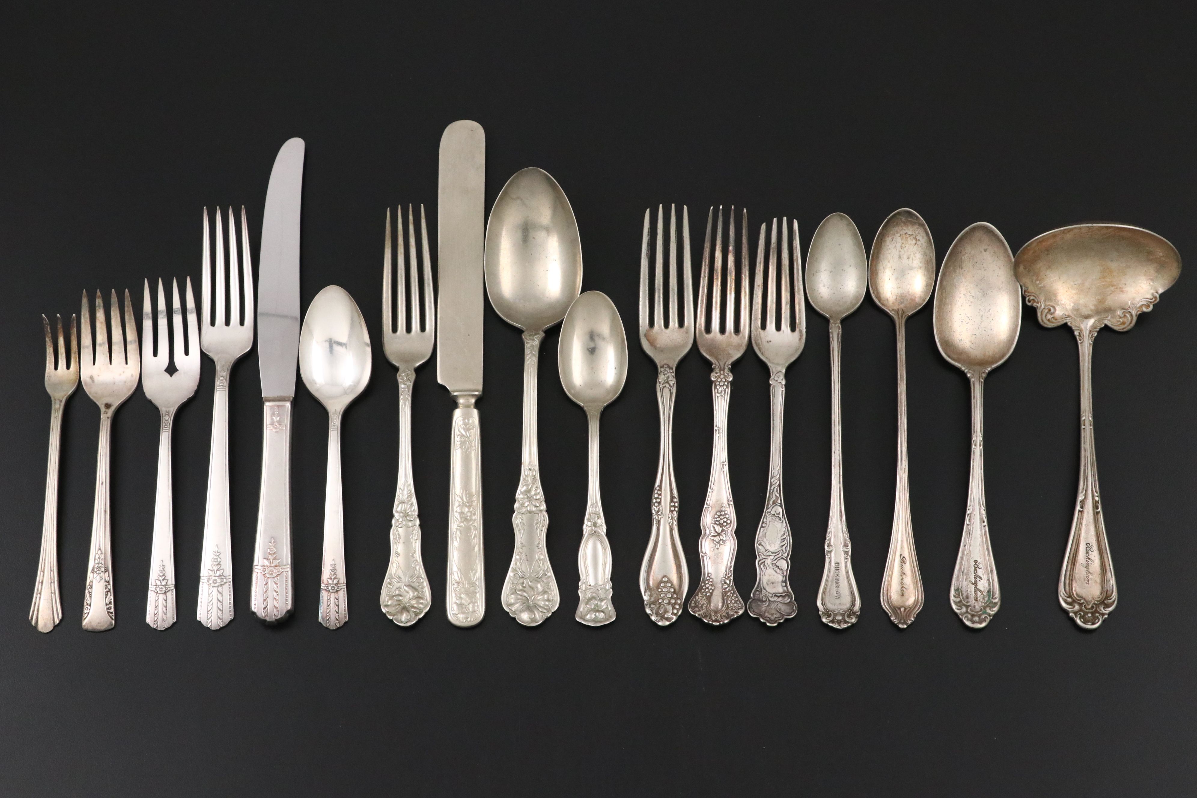 Oneida "Everlasting" with Other Silver Plate Flatware, Mid to Late 20th Century