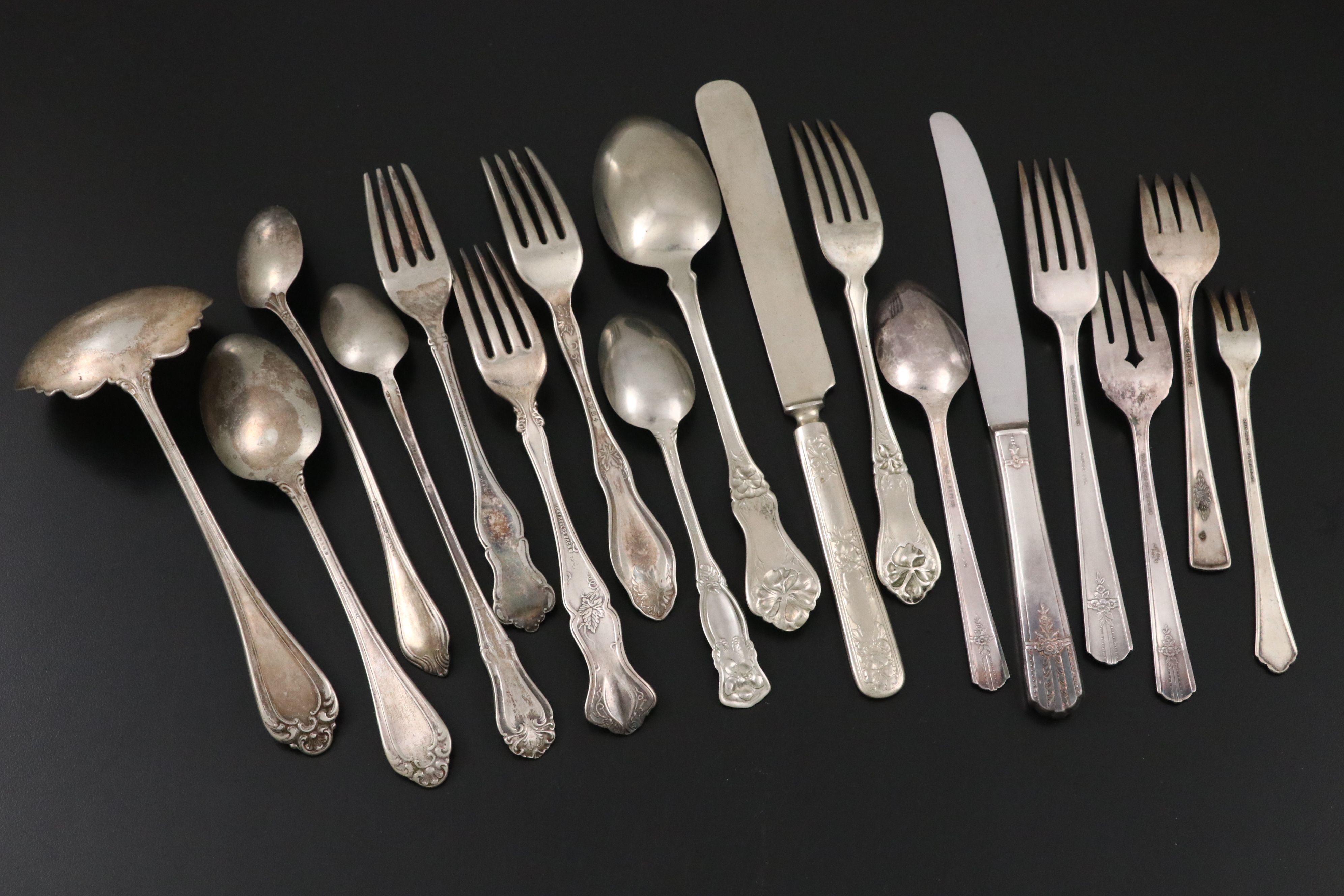 Oneida "Everlasting" with Other Silver Plate Flatware, Mid to Late 20th Century