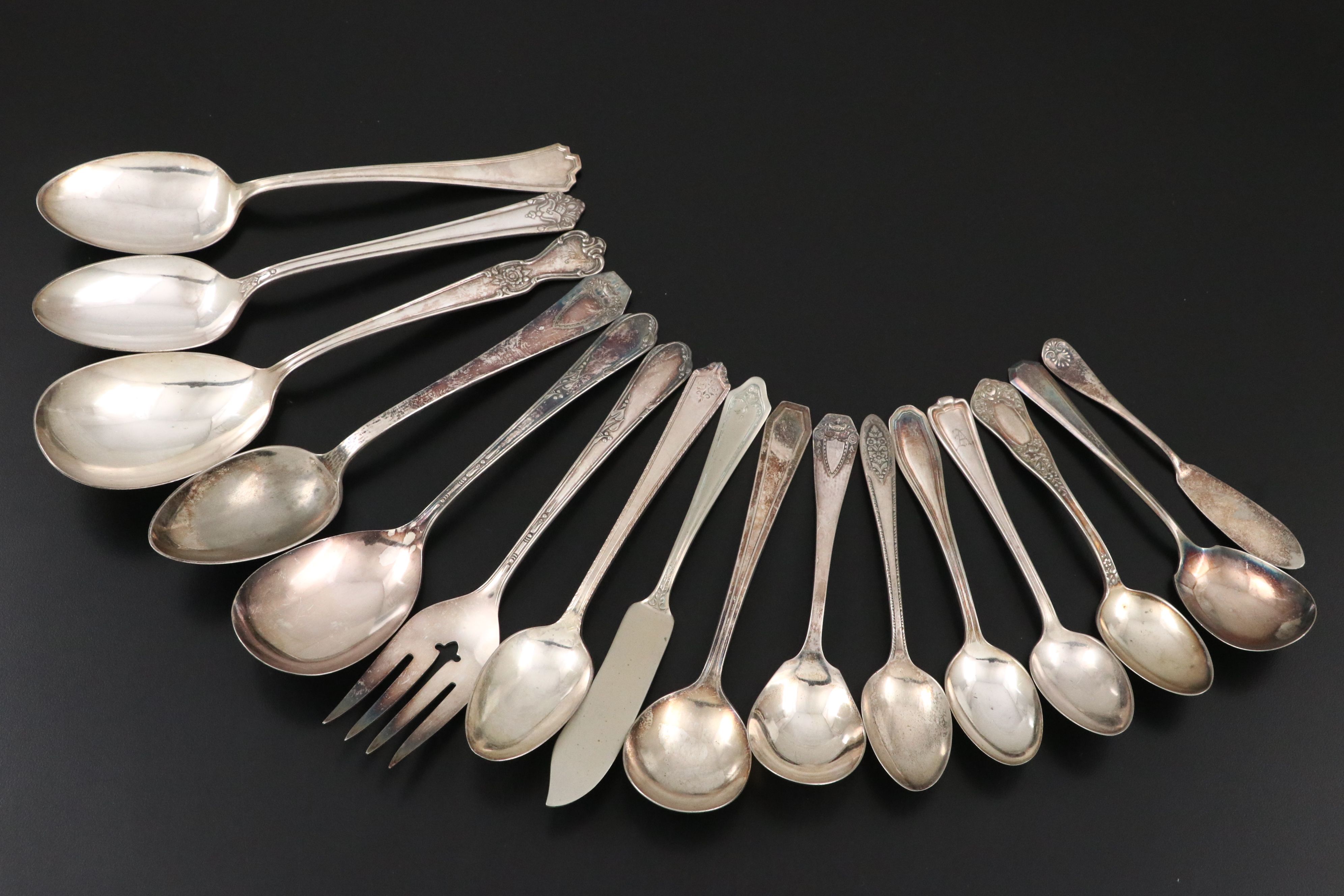 Oneida "Everlasting" with Other Silver Plate Flatware, Mid to Late 20th Century