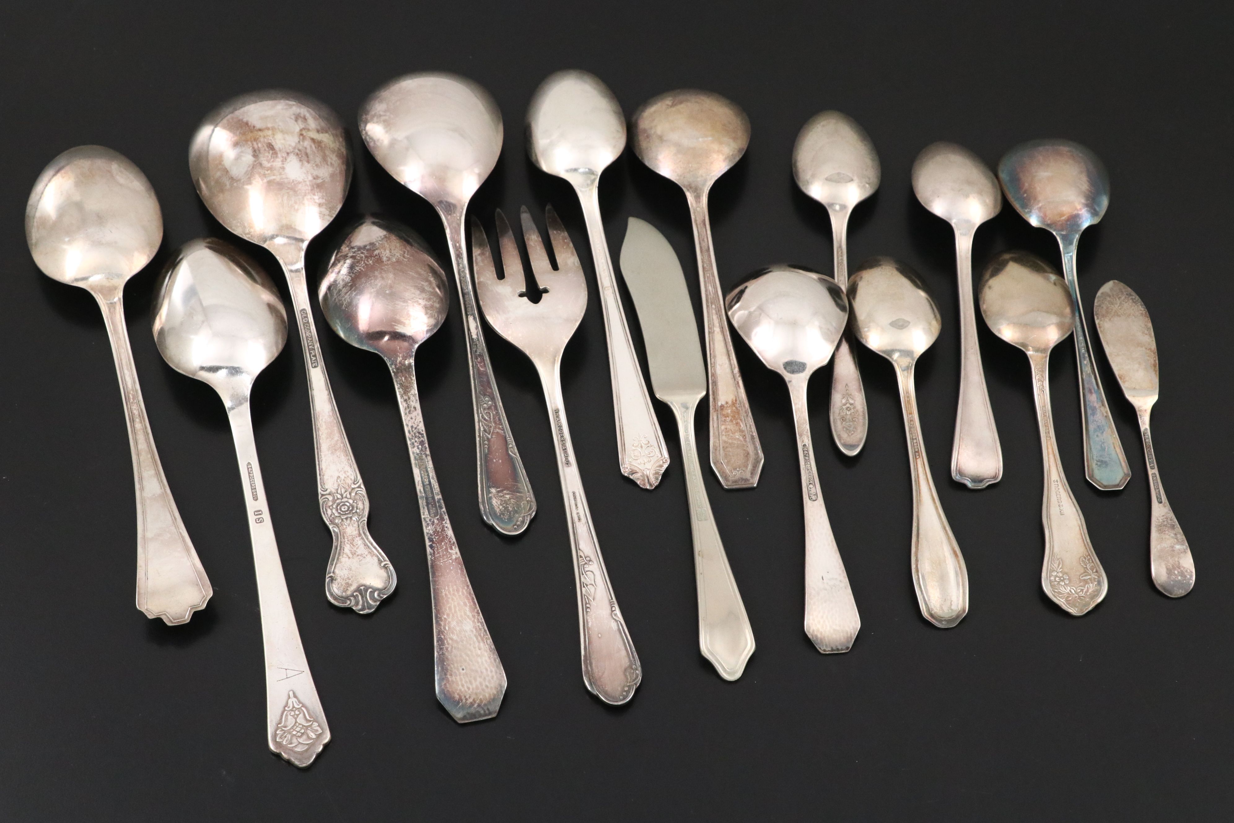 Oneida "Everlasting" with Other Silver Plate Flatware, Mid to Late 20th Century