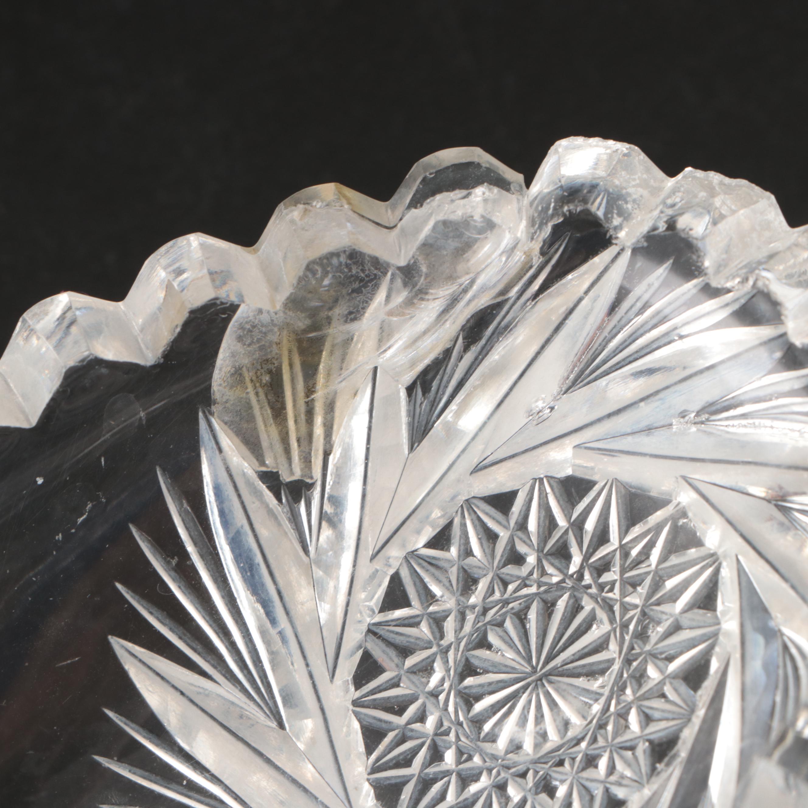 Imperial Glass and Other Crystal Cut Serving Dishes