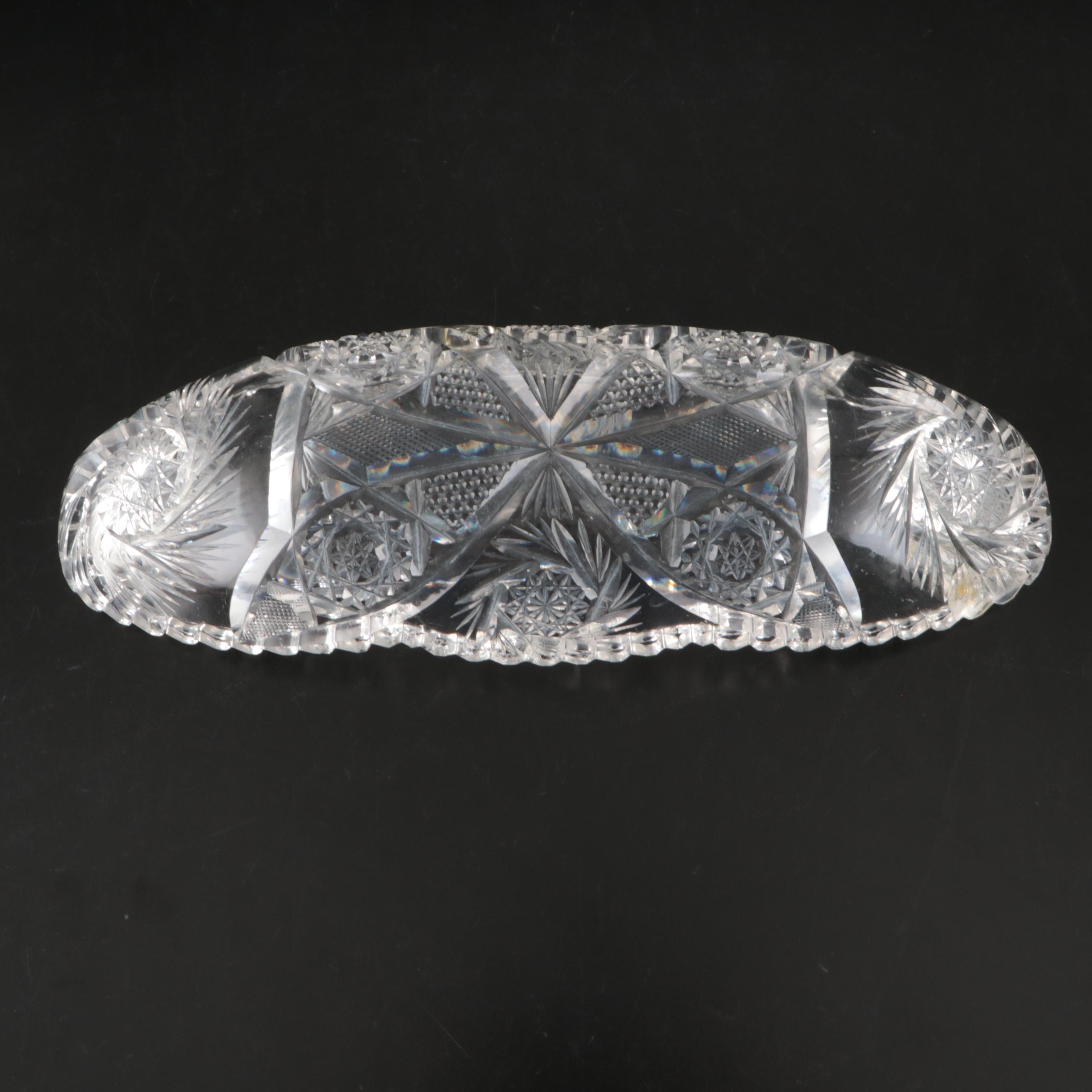 Imperial Glass and Other Crystal Cut Serving Dishes