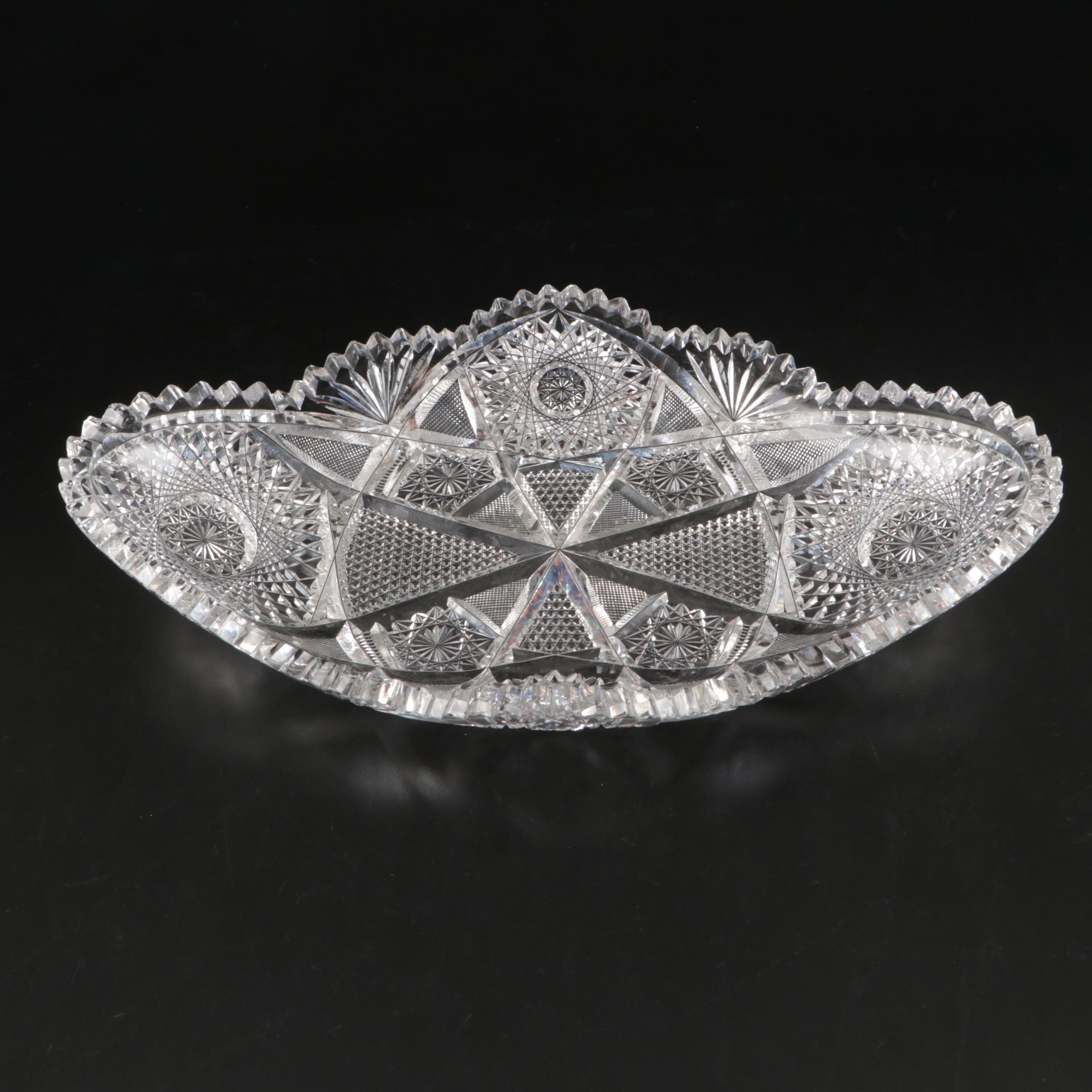 Imperial Glass and Other Crystal Cut Serving Dishes