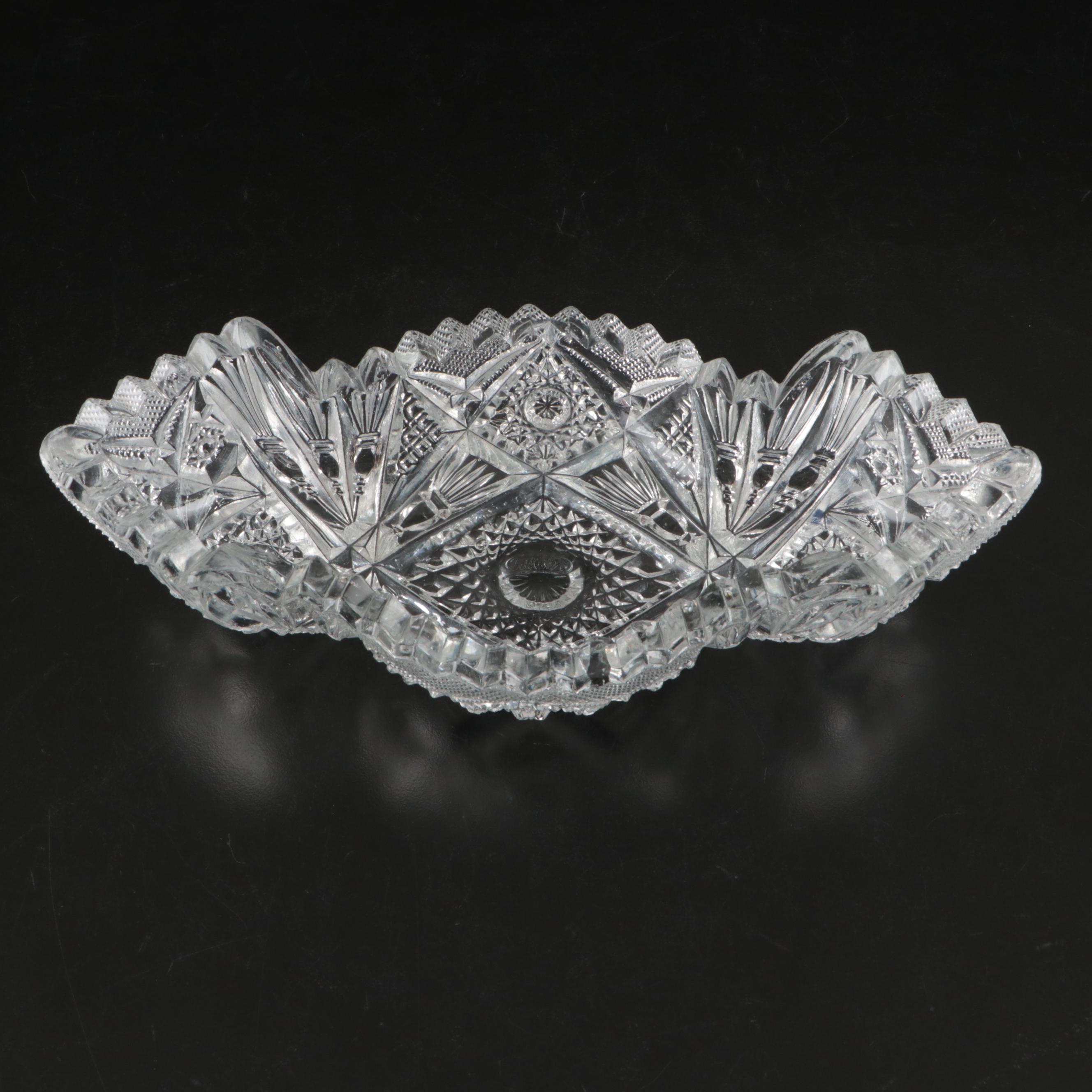 Imperial Glass and Other Crystal Cut Serving Dishes