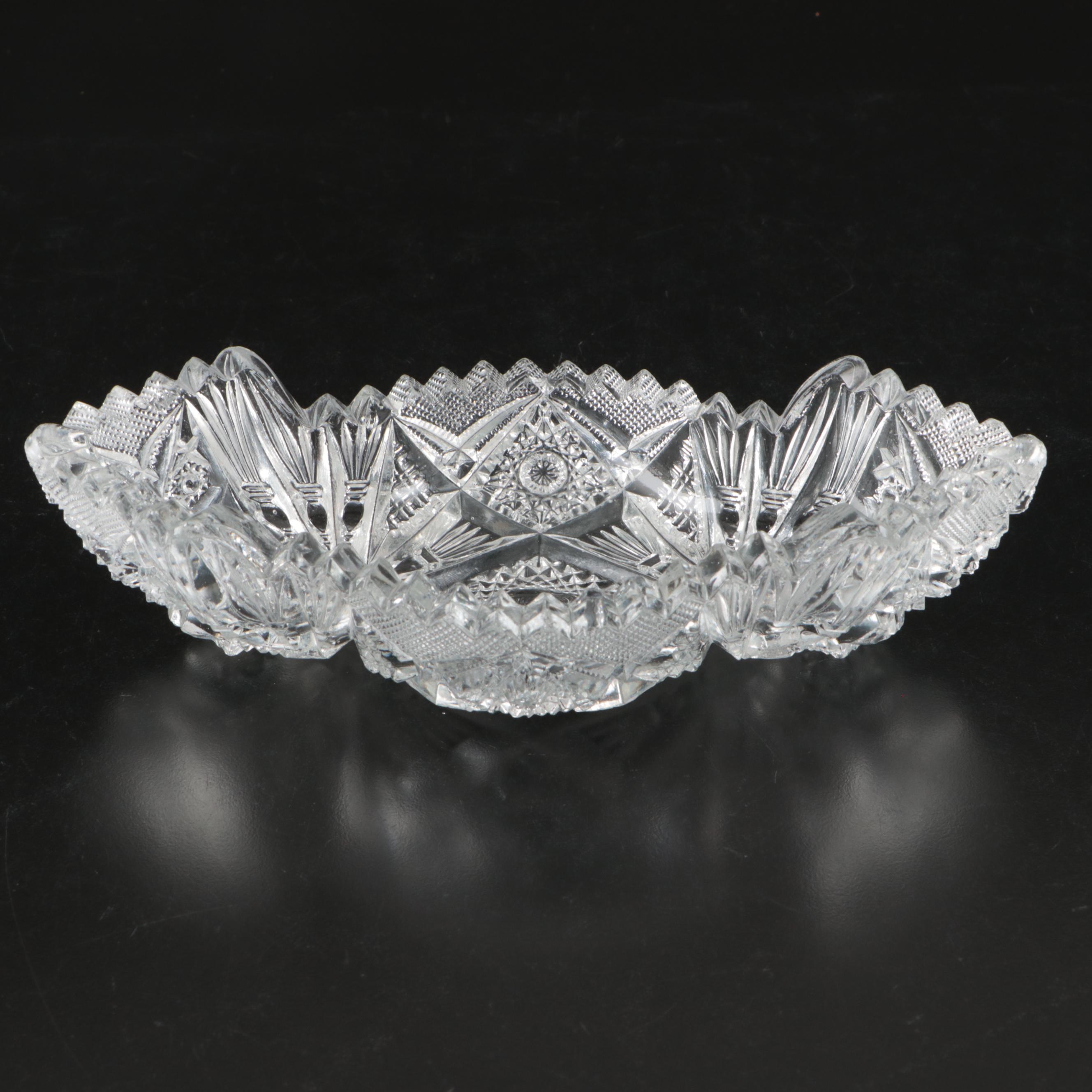 Imperial Glass and Other Crystal Cut Serving Dishes