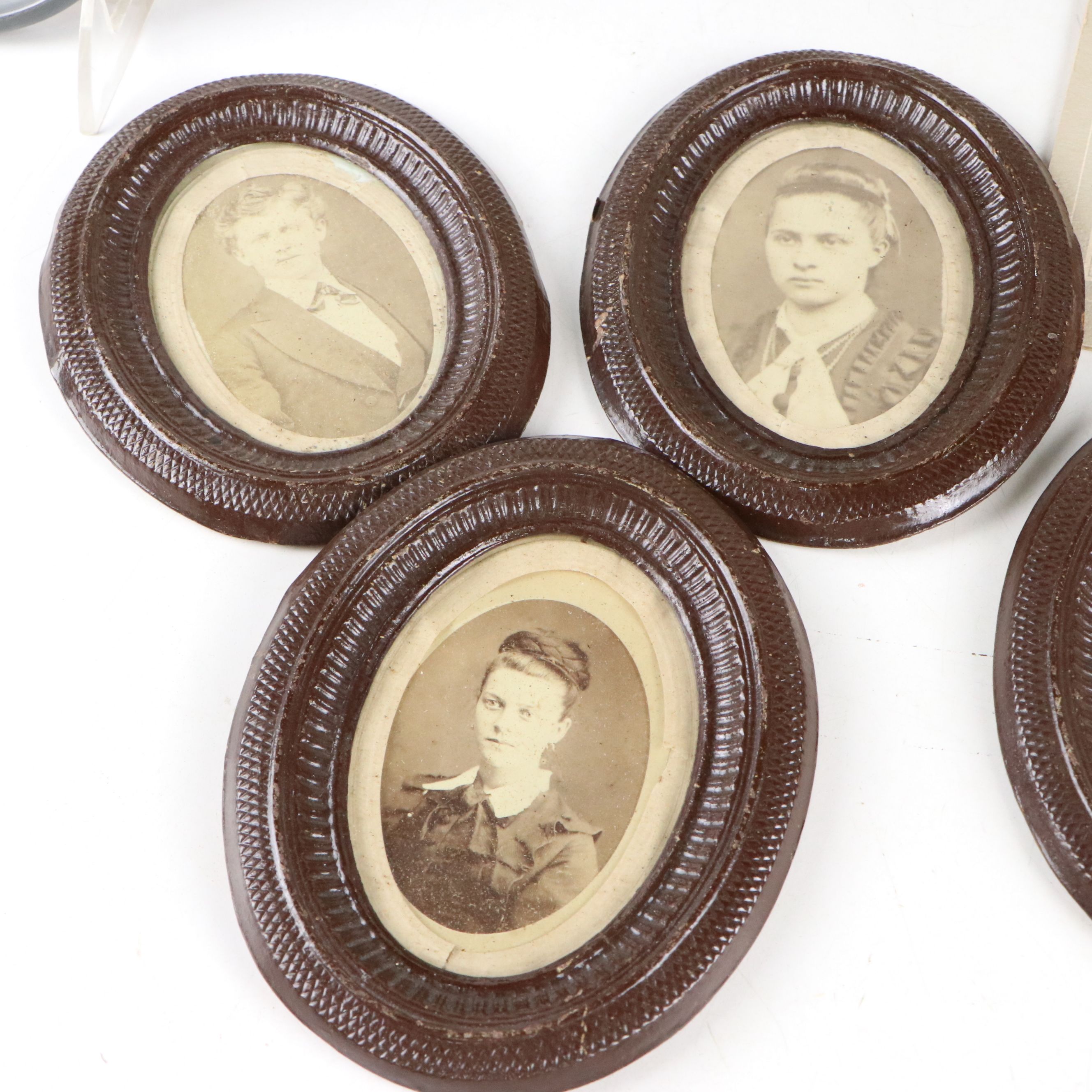 Victorian Portraits of Men, Women and Children with Calendar