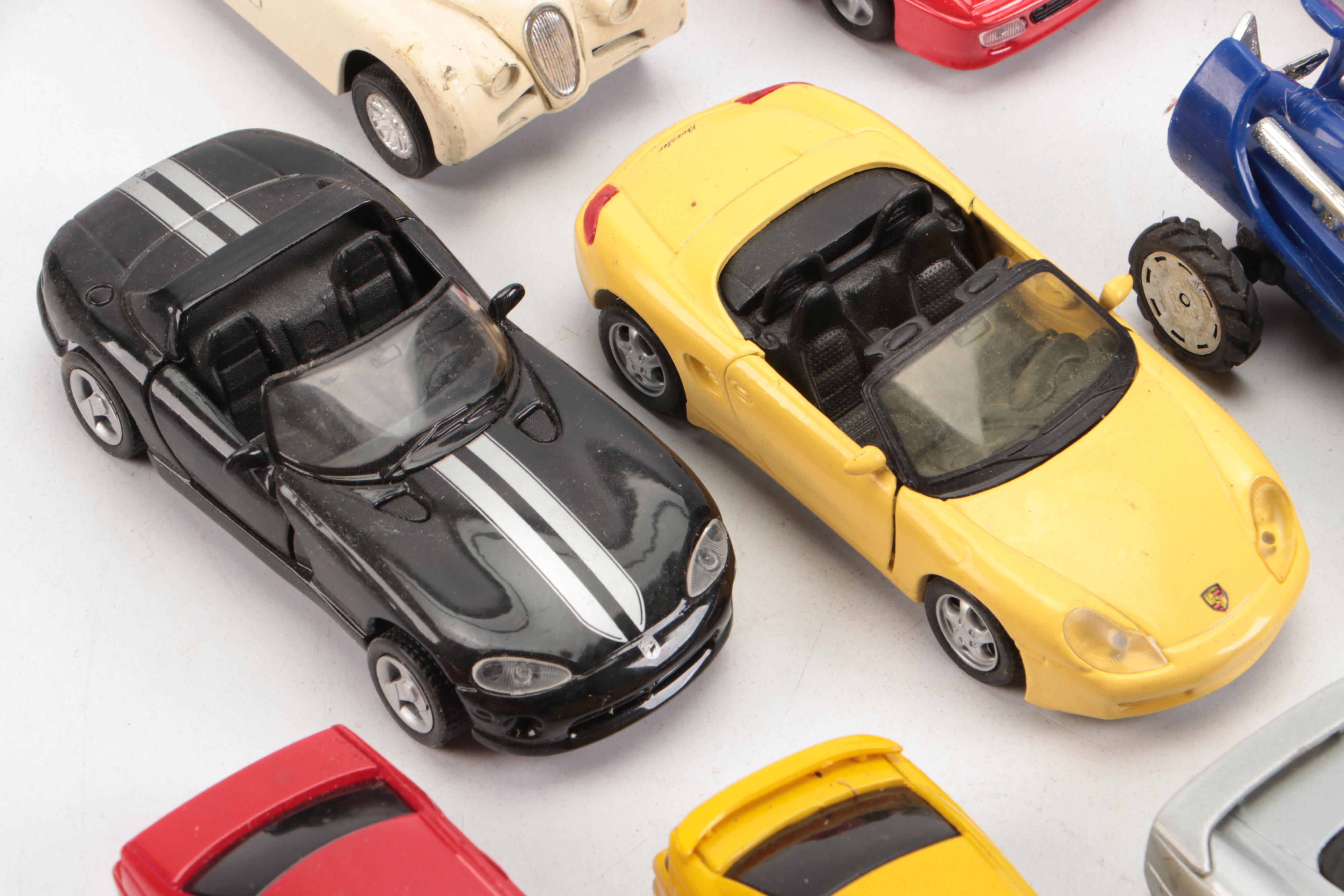 Maisto Porsche Boxster, Lotus Elan and Other Diecast and Model Cars