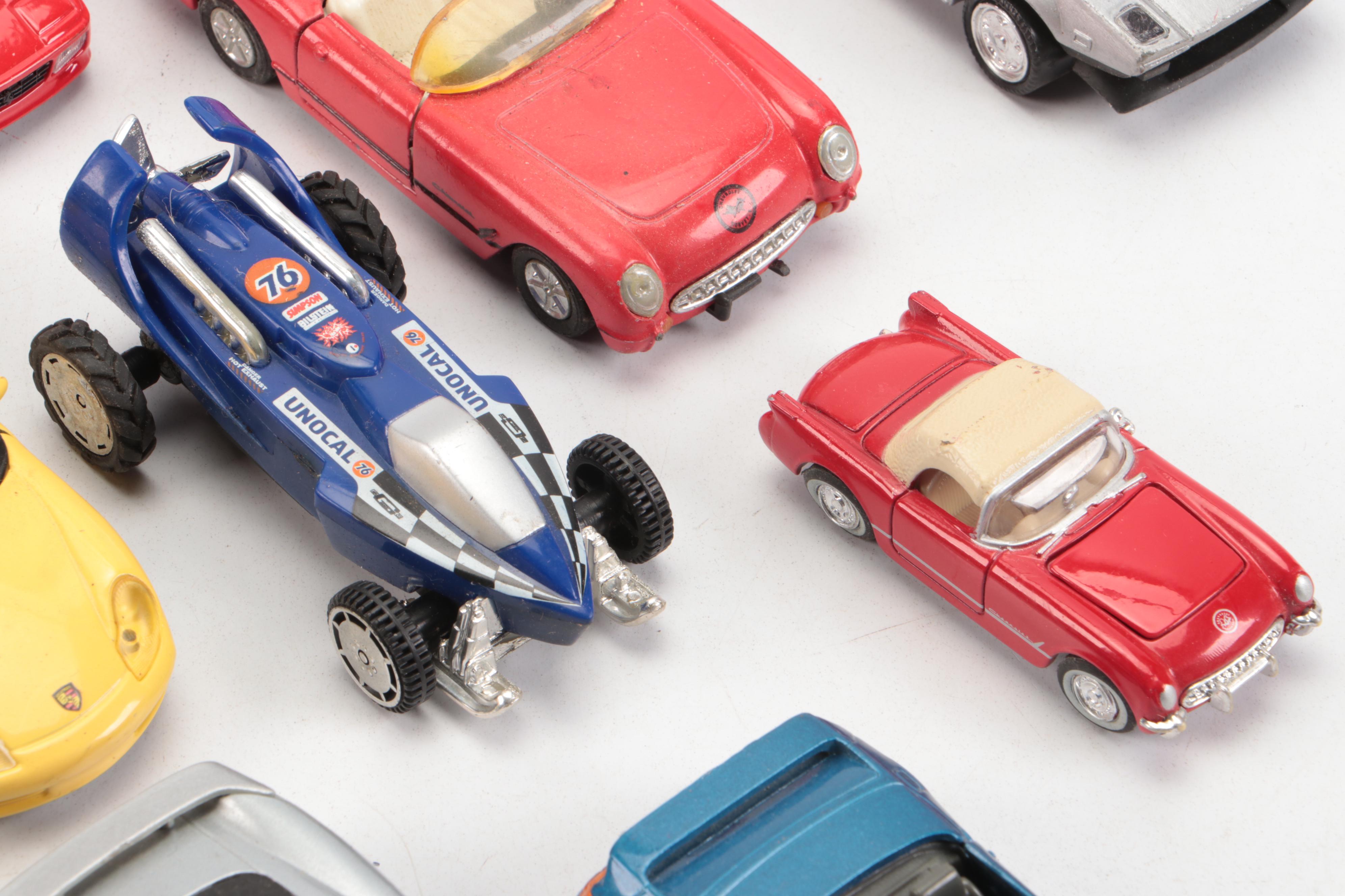 Maisto Porsche Boxster, Lotus Elan and Other Diecast and Model Cars