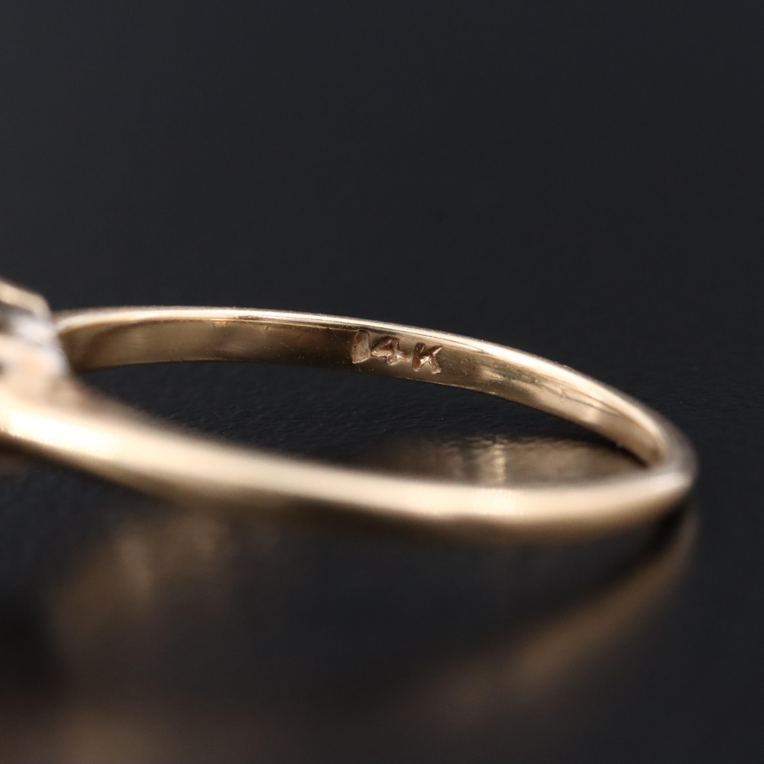 14K 0.90 CTW Diamond Cluster Ring