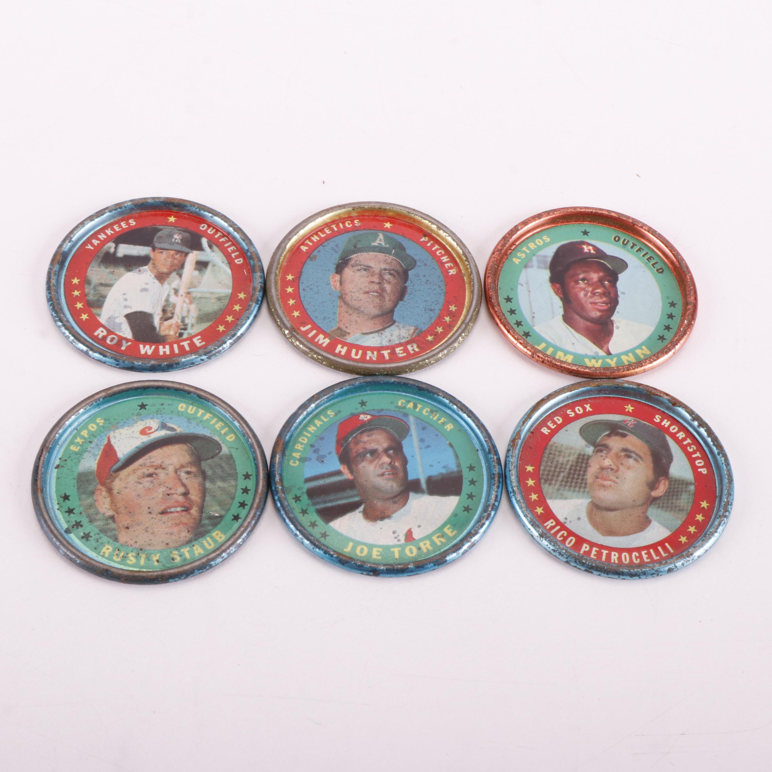 1984 Donruss Baseball Cards with 1971 Topps Coins Featuring Nolan Ryan, More