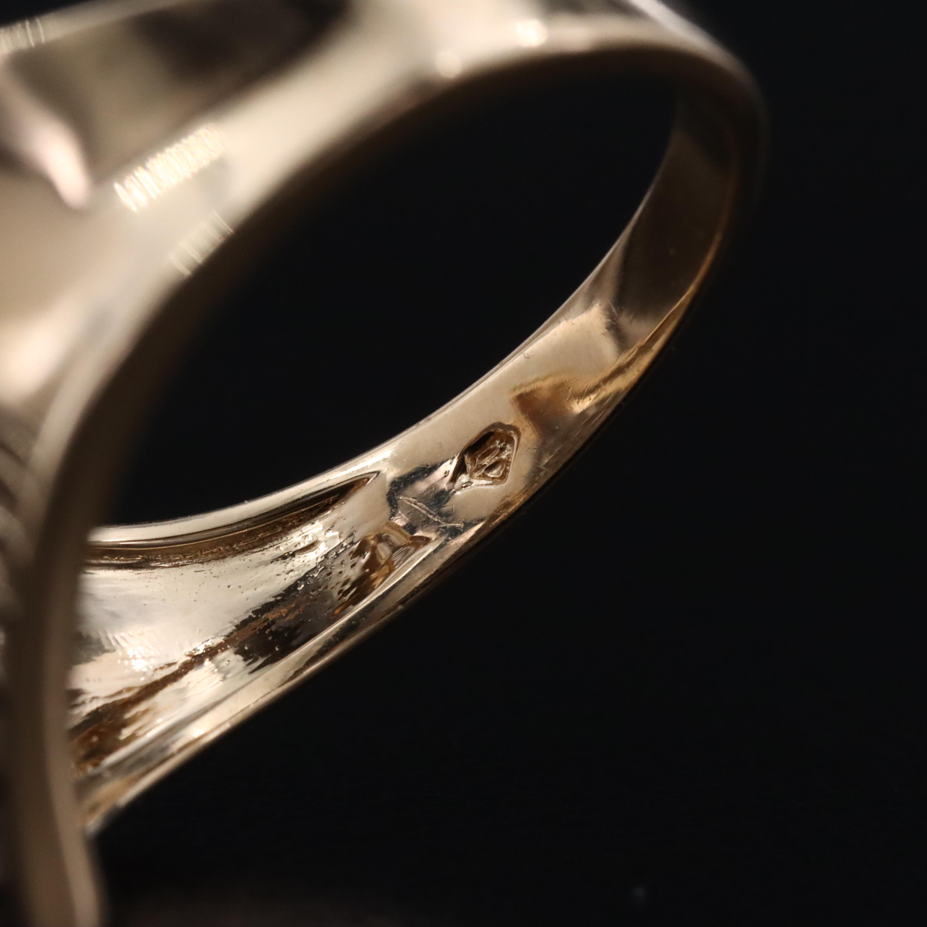 14K 0.55 CTW Diamond Cluster Ring