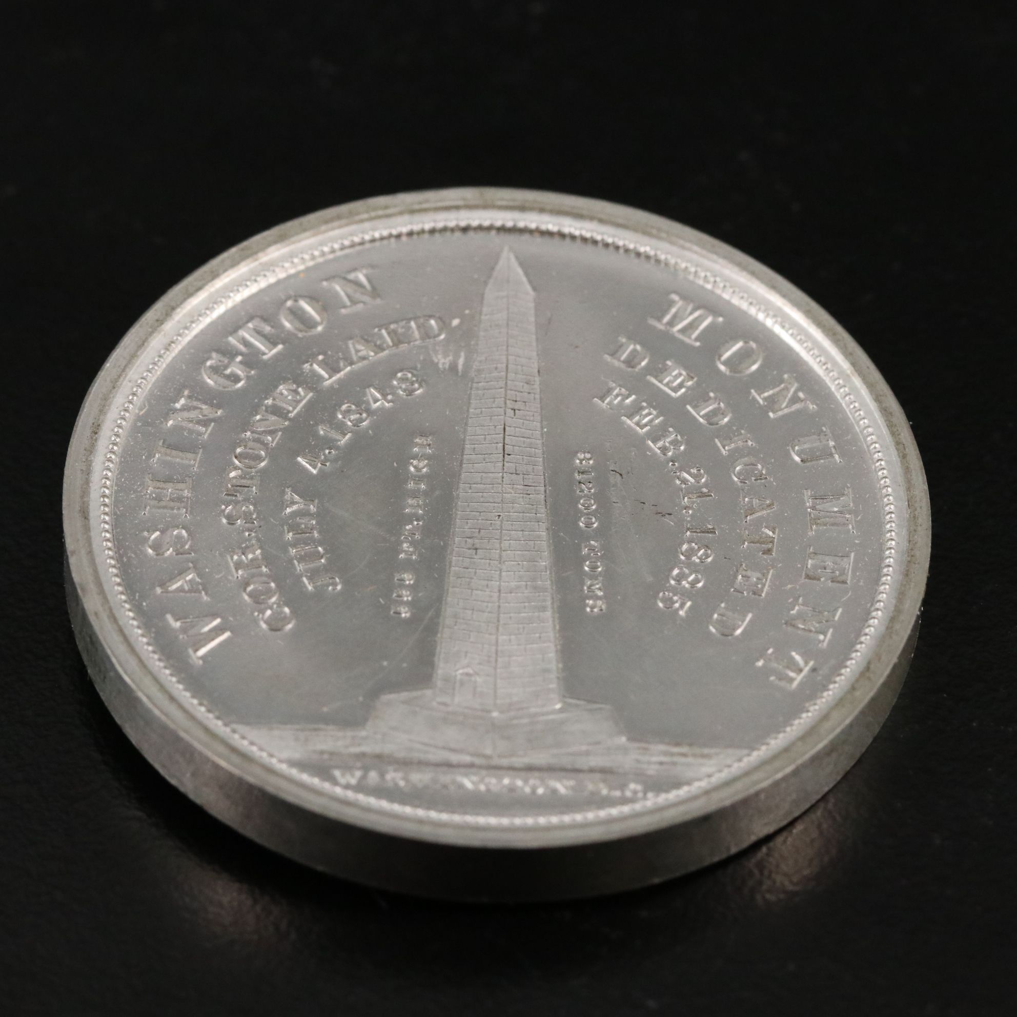 1885 Dedication of the Washington Monument Medal