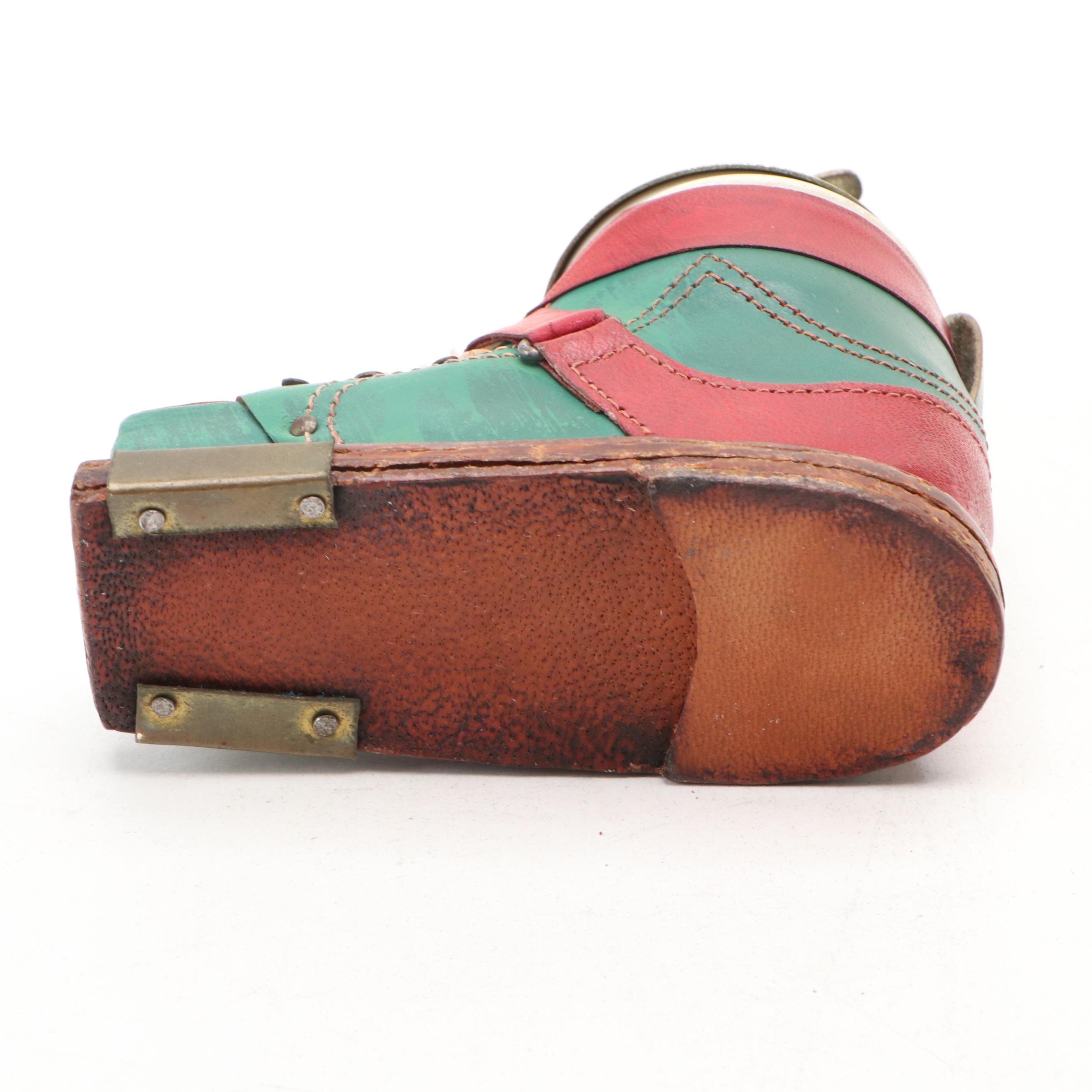 Ski Boot Table Lighter with Brass Golf Club Bottle Opener, Rock Creek Figure