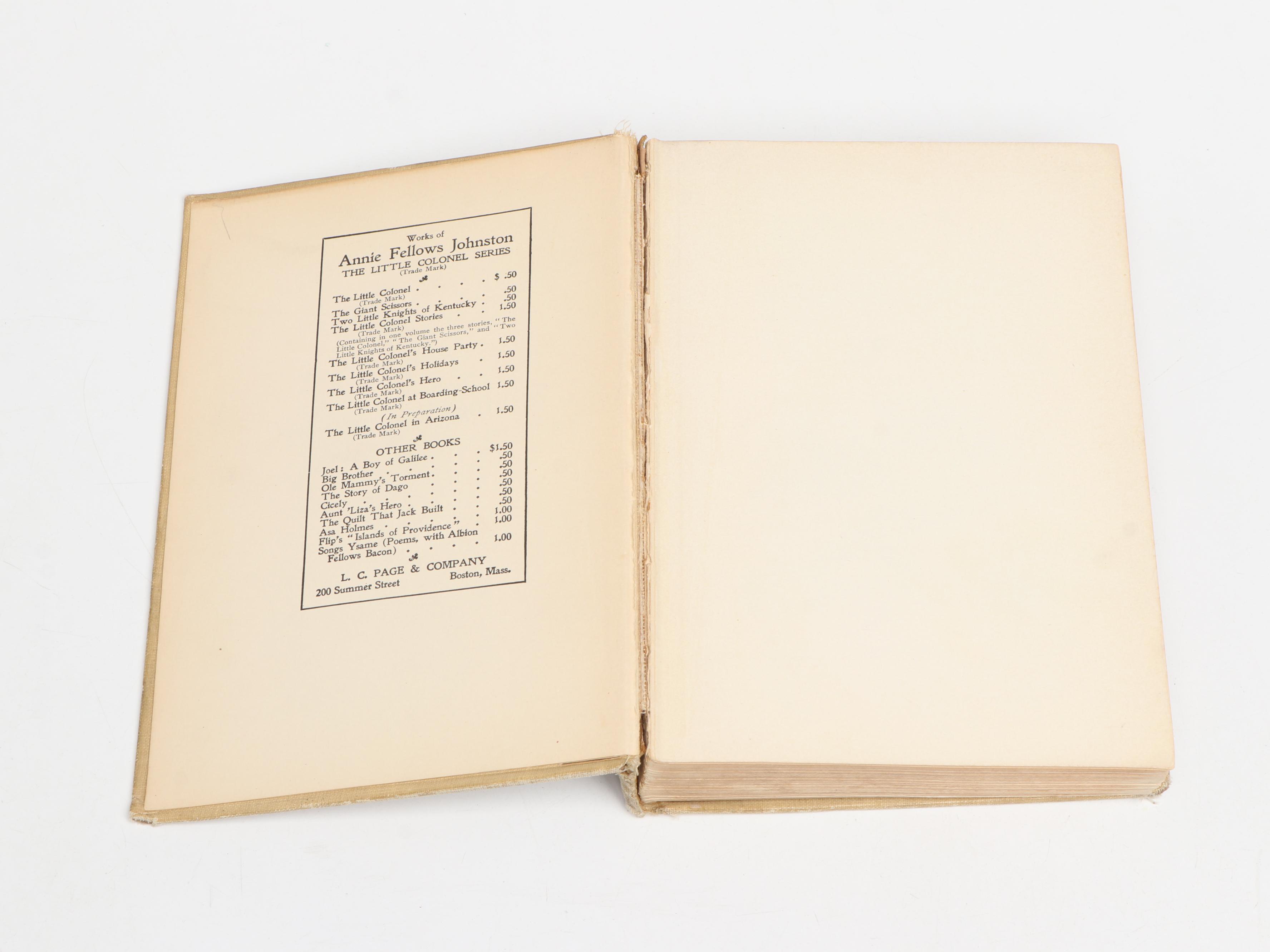 Illustrated "The Little Colonel in Arizona" by Annie Fellows Johnston, 1905