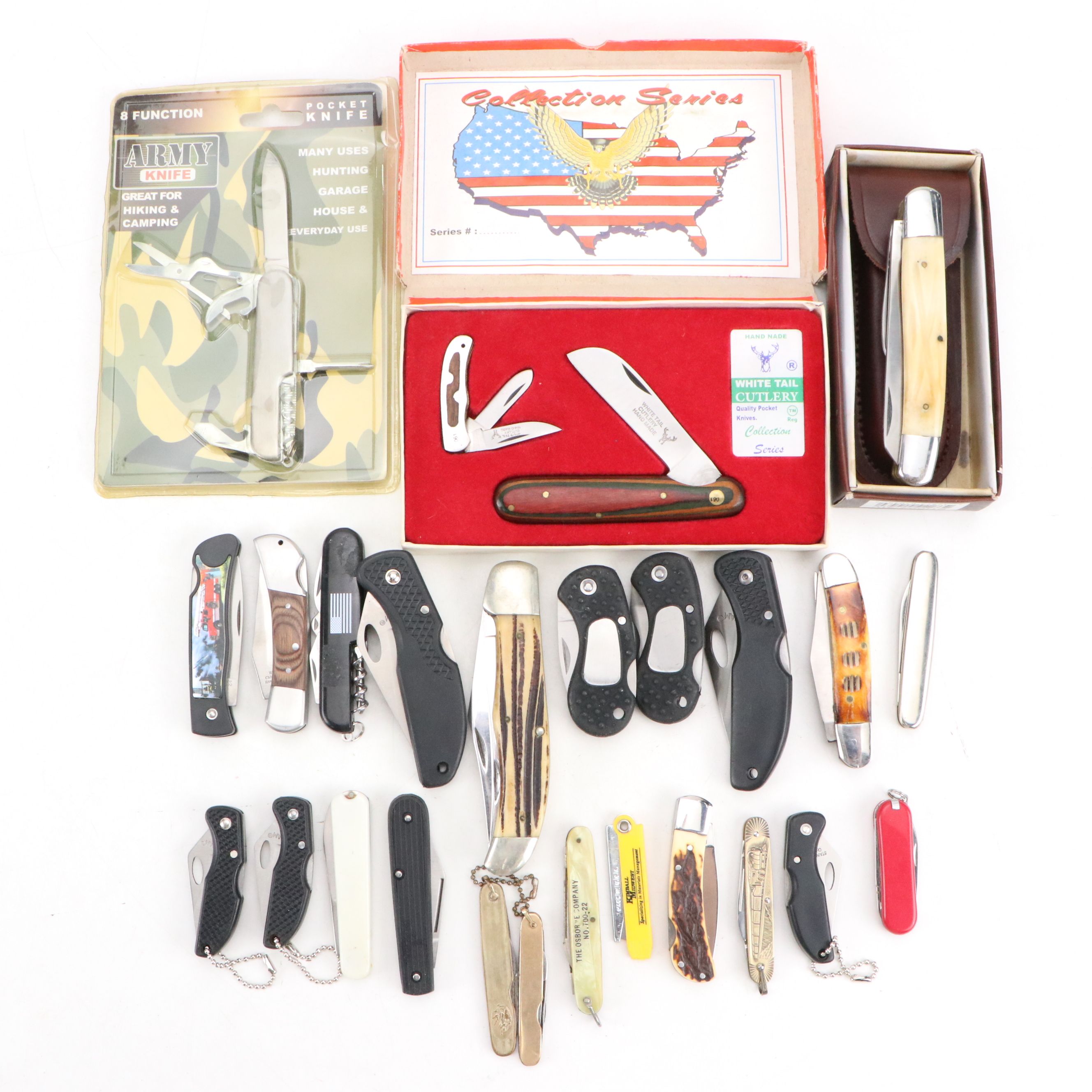 White Tail Cutlery Handmade Stainless Steel and Other Pocket Knives