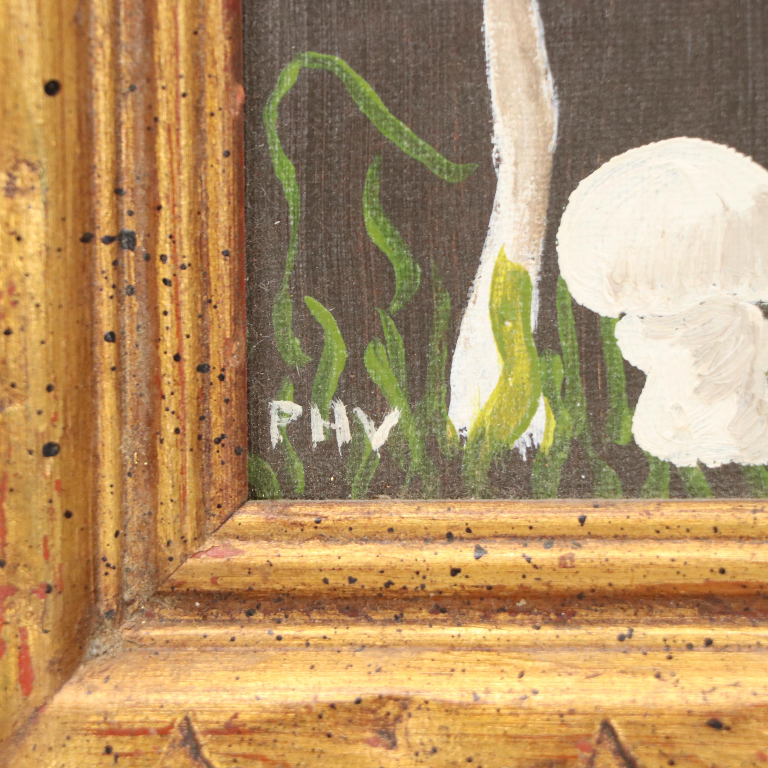 Oil Painting of Mushrooms, Late 20th Century