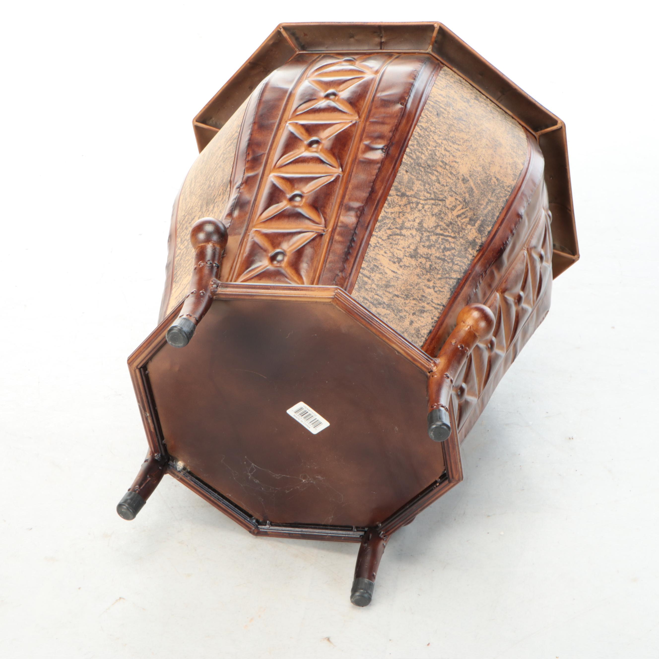 Chinese Decorator Pressed Metal Jardinière, 21st Century