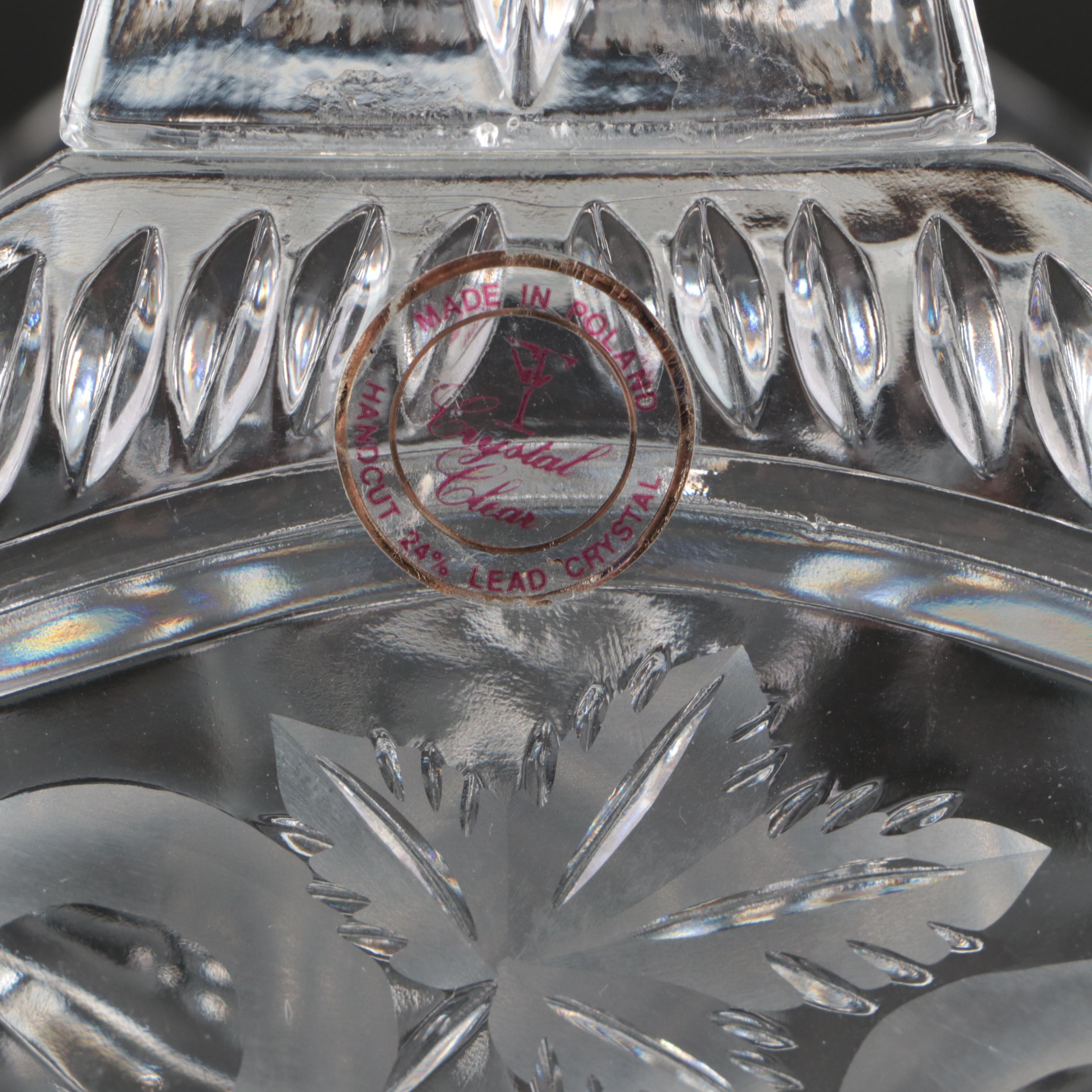 Fifth Avenue Crystal "Venice" Handled Basket with Other Handled Baskets