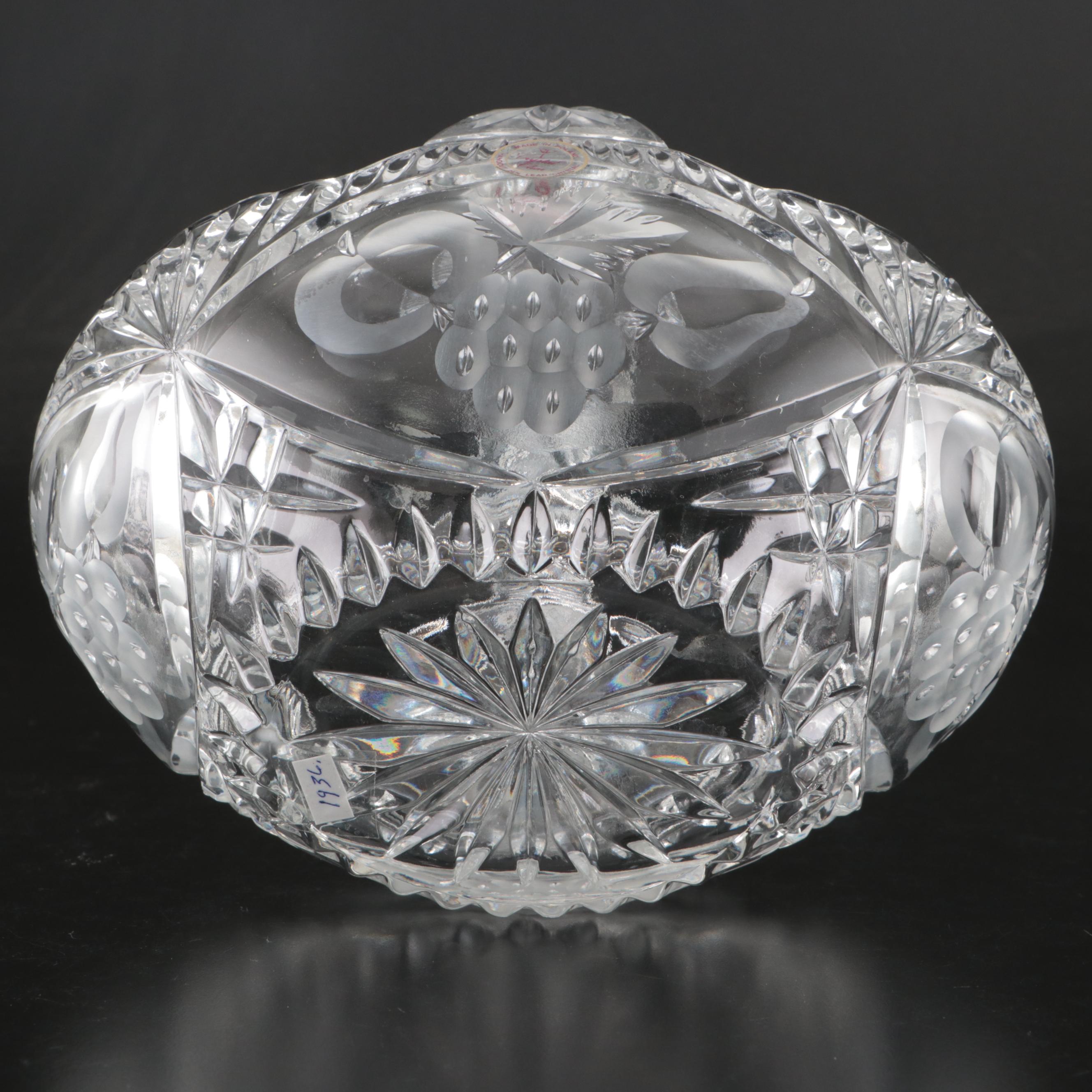 Fifth Avenue Crystal "Venice" Handled Basket with Other Handled Baskets