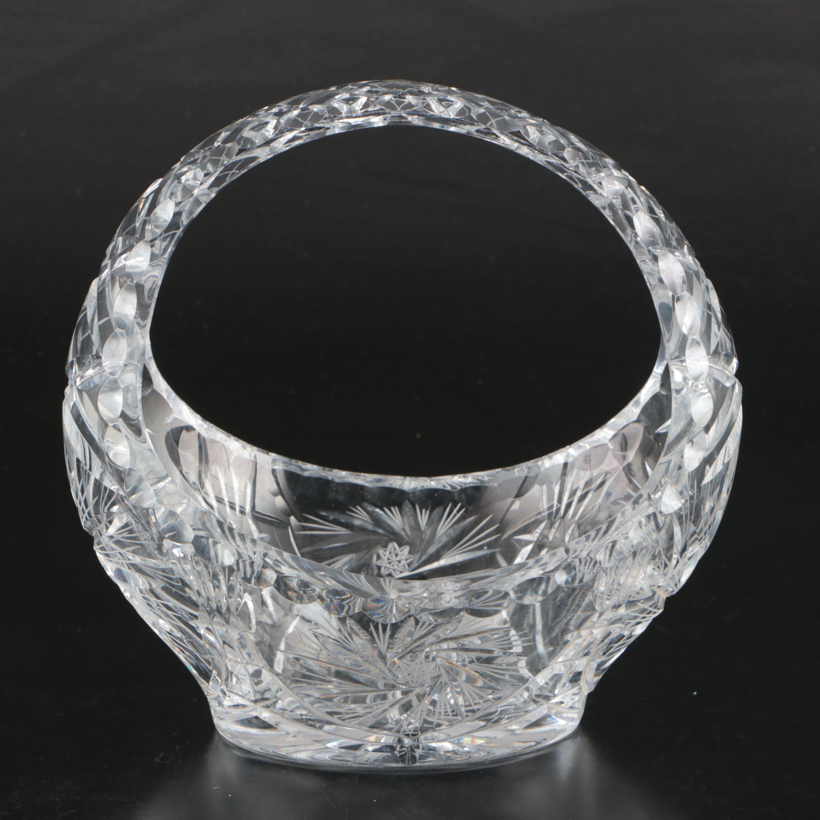 Fifth Avenue Crystal "Venice" Handled Basket with Other Handled Baskets