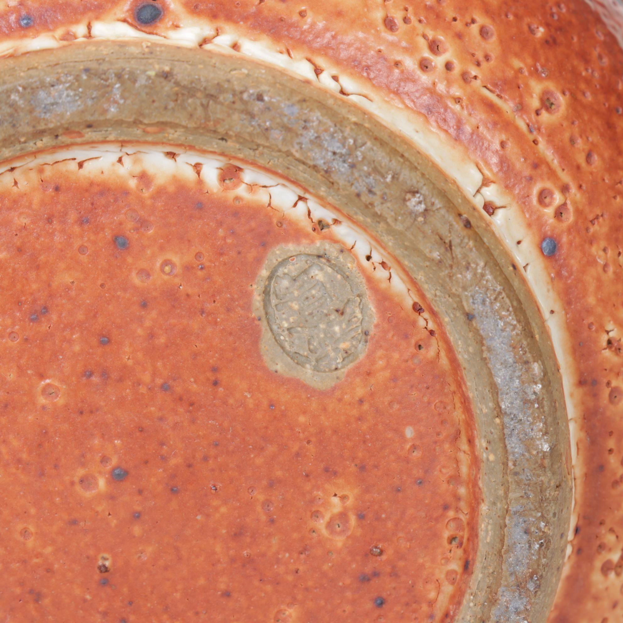 Hand-Thrown Pottery Teapot and Bowl, Late 20th Century