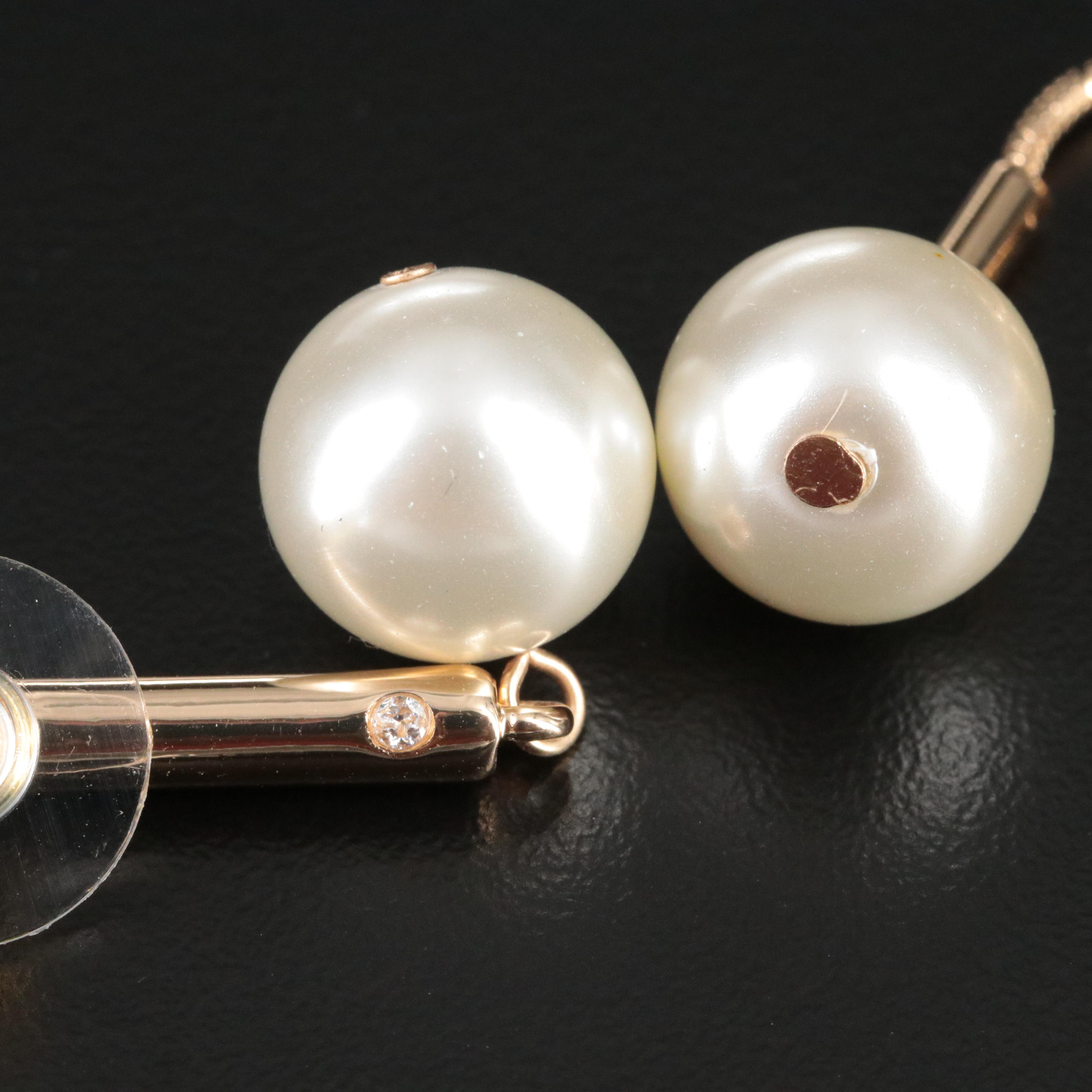 ALFANI Faux Pearl Convertible Necklace and Drop Earring Set