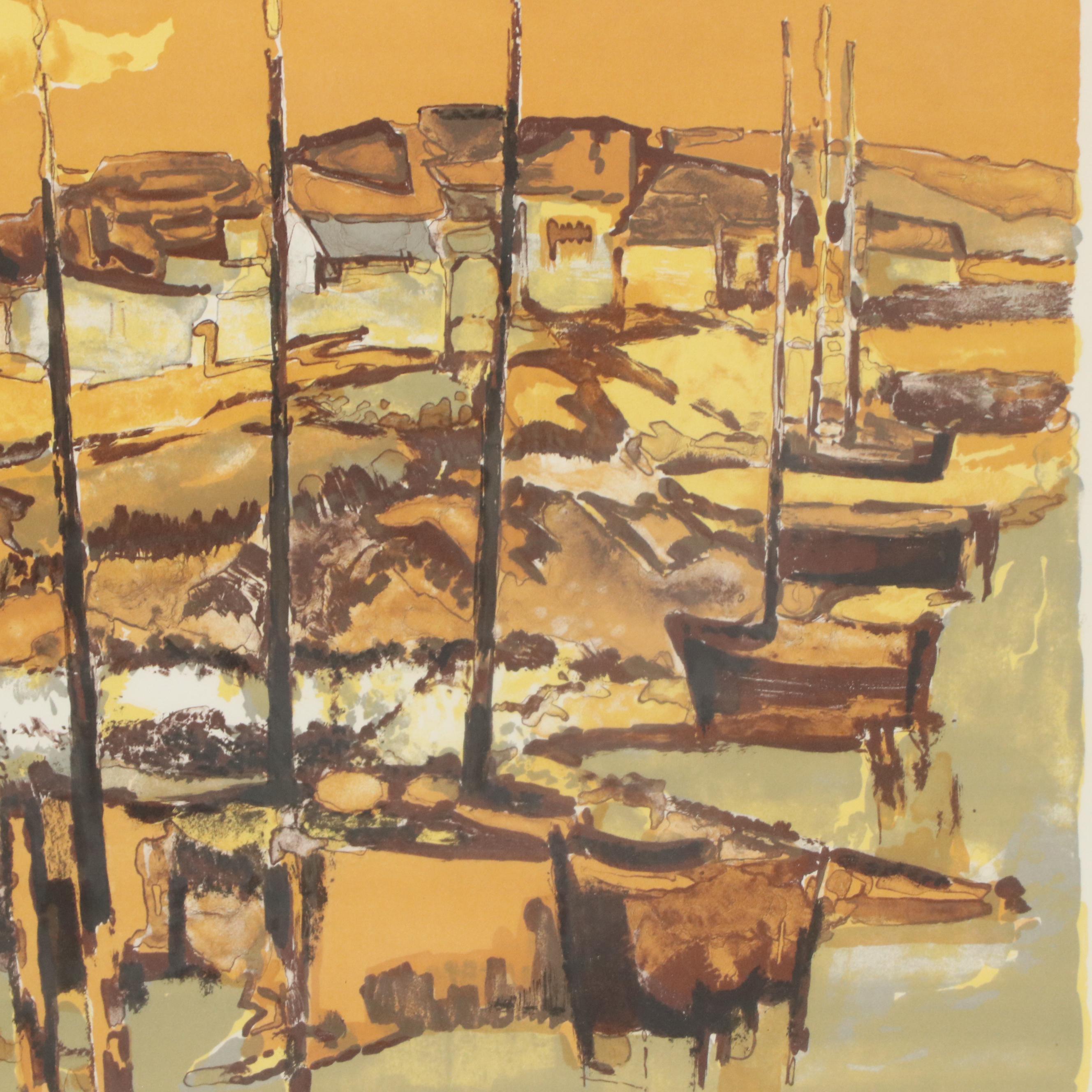 Eliane Thiollier Modern Lithograph, Mid-Late 20th Century