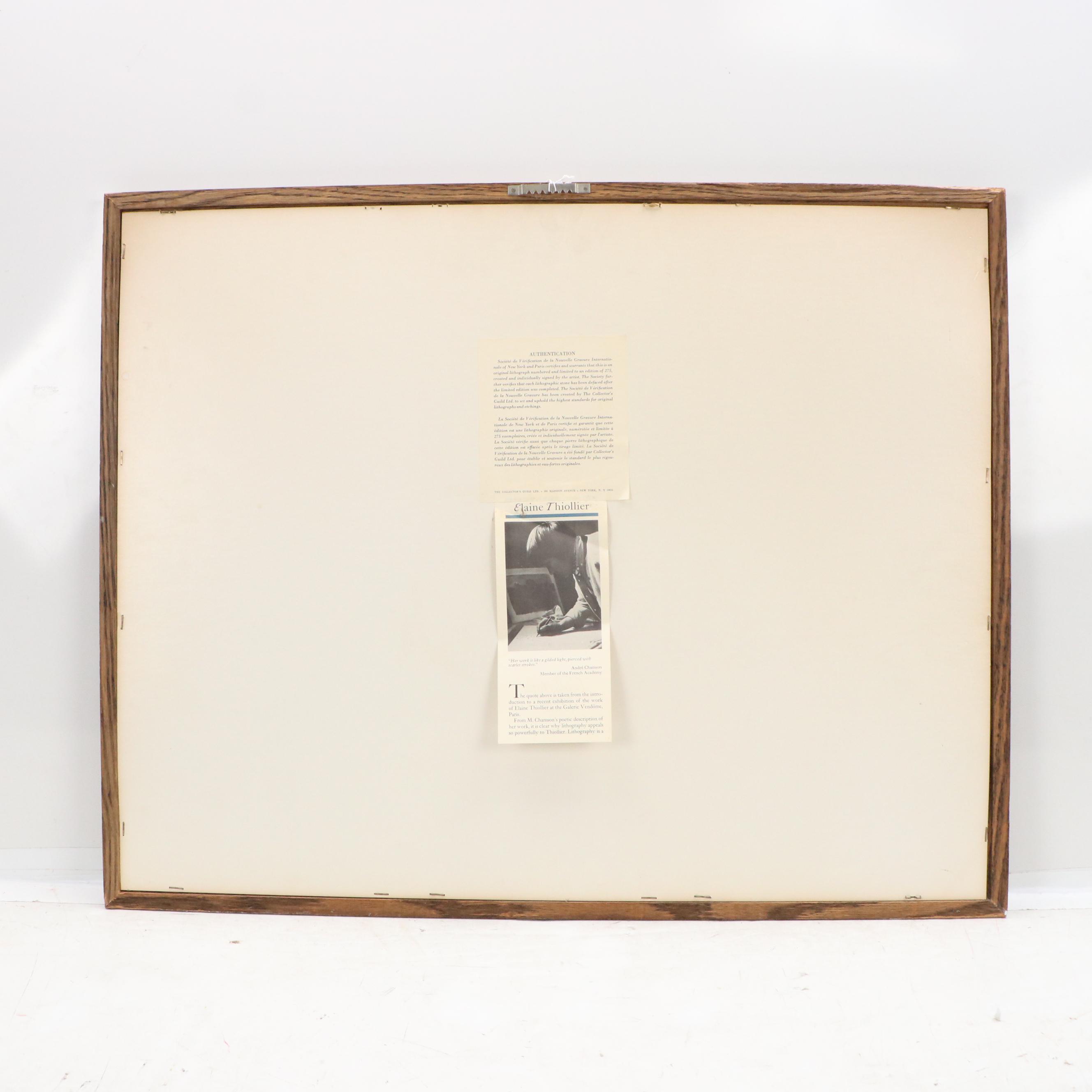 Eliane Thiollier Modern Lithograph, Mid-Late 20th Century