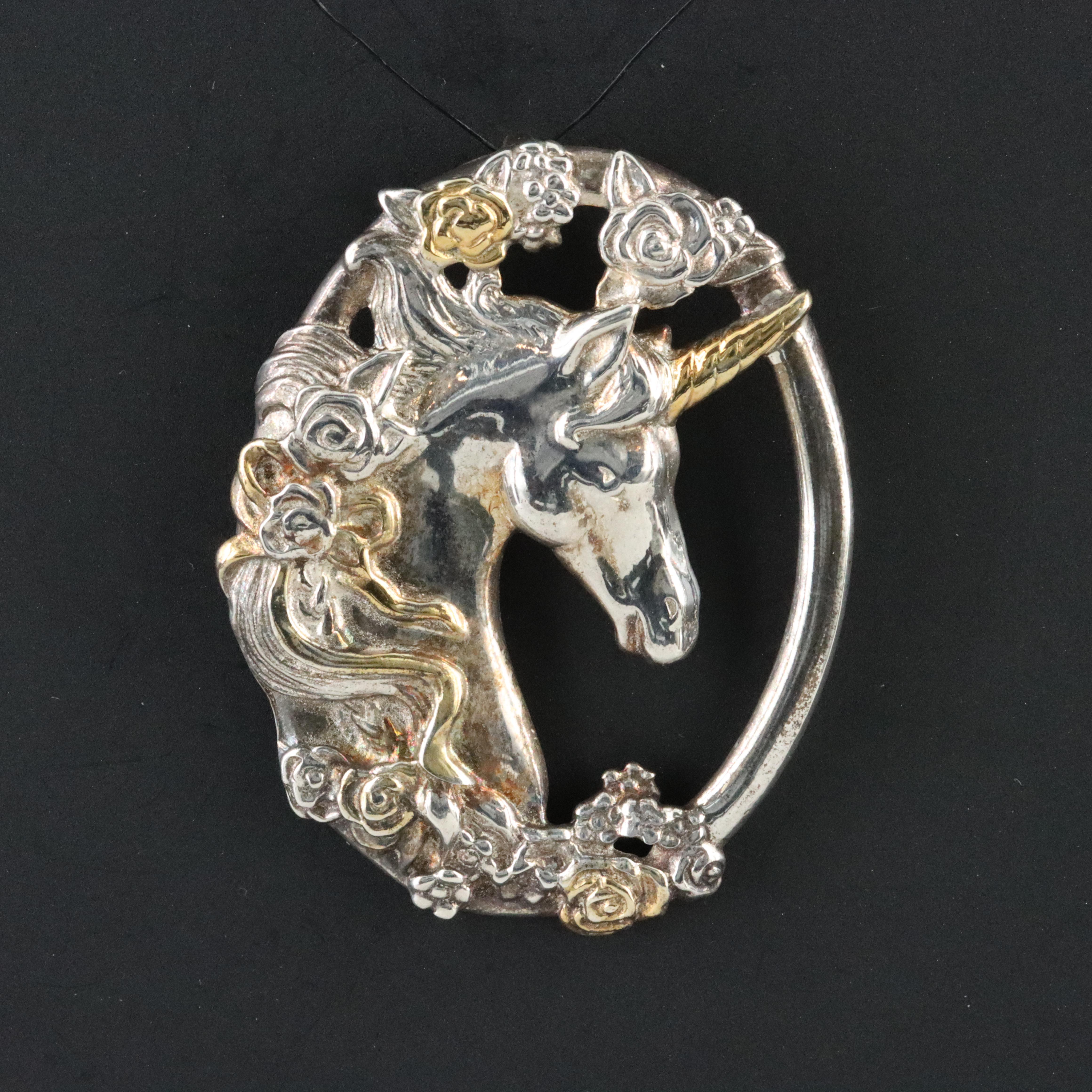 Gorham Sterling Unicorn Pendant