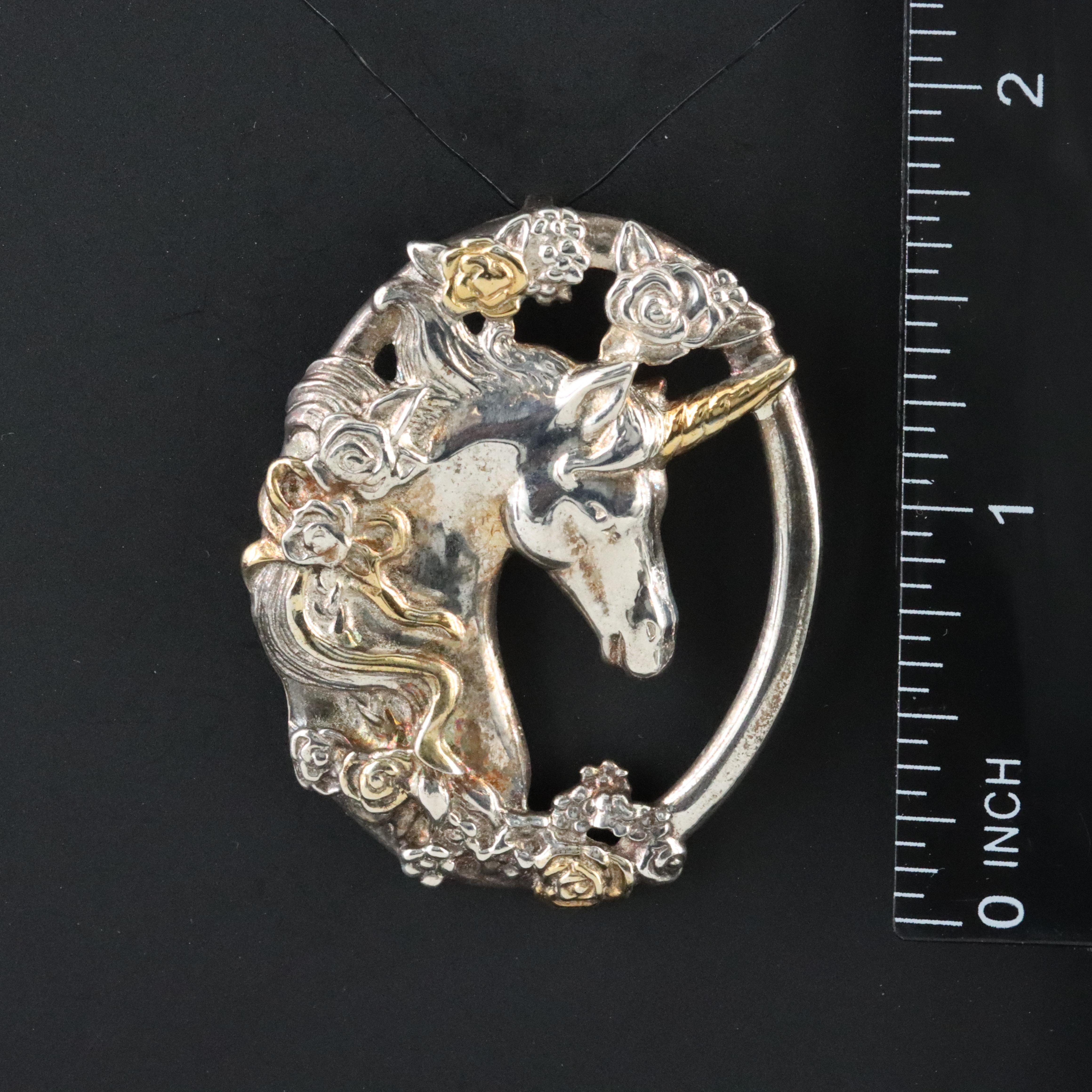 Gorham Sterling Unicorn Pendant